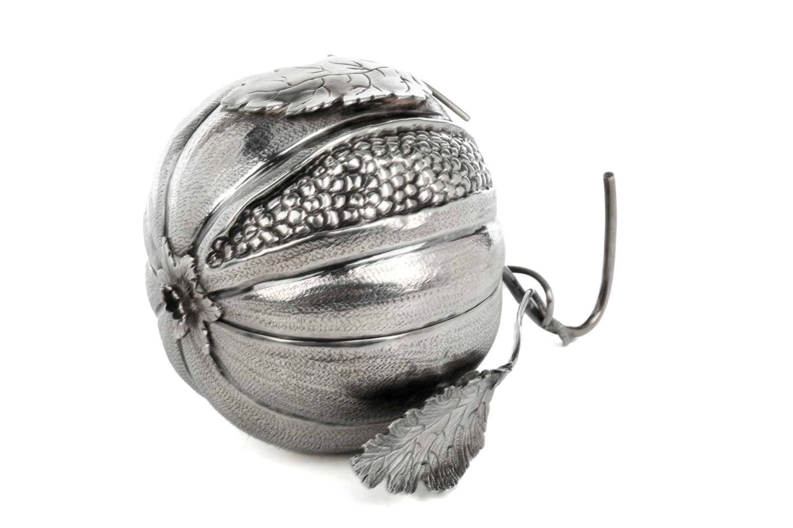 18th GERMAN SILVER POMEGRANATE ETROG BOX, 179g (1 of 6)