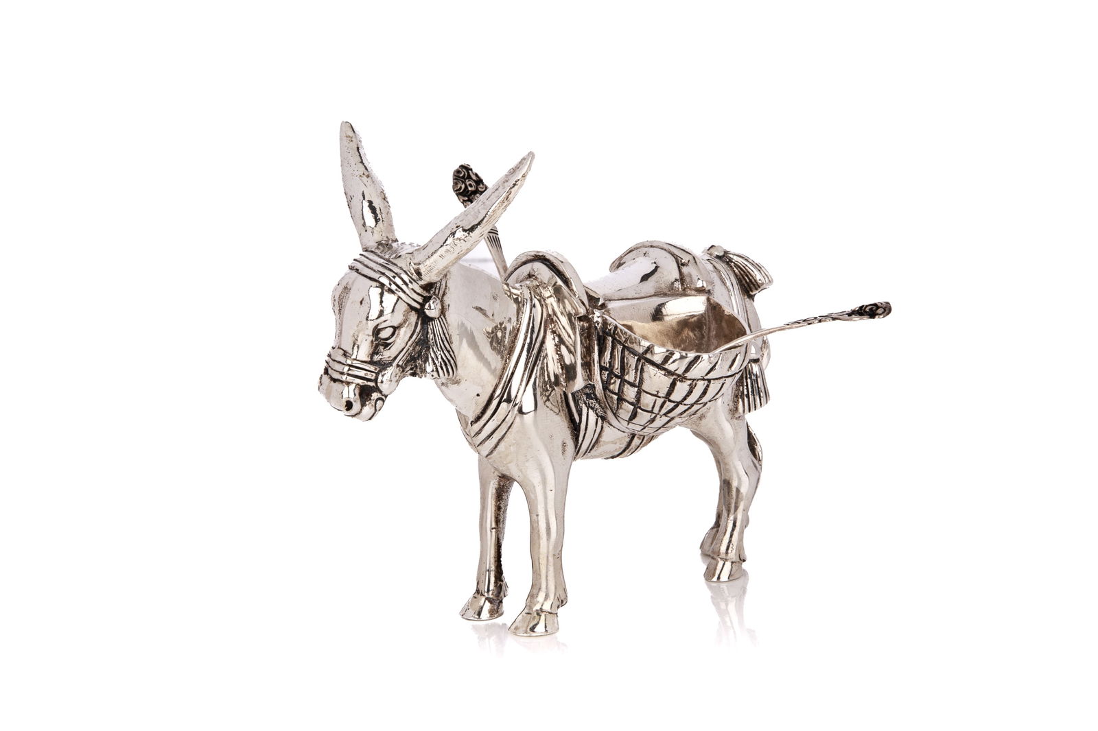 FIGURAL SILVER SALT CELLAR, 228g (1 of 4)