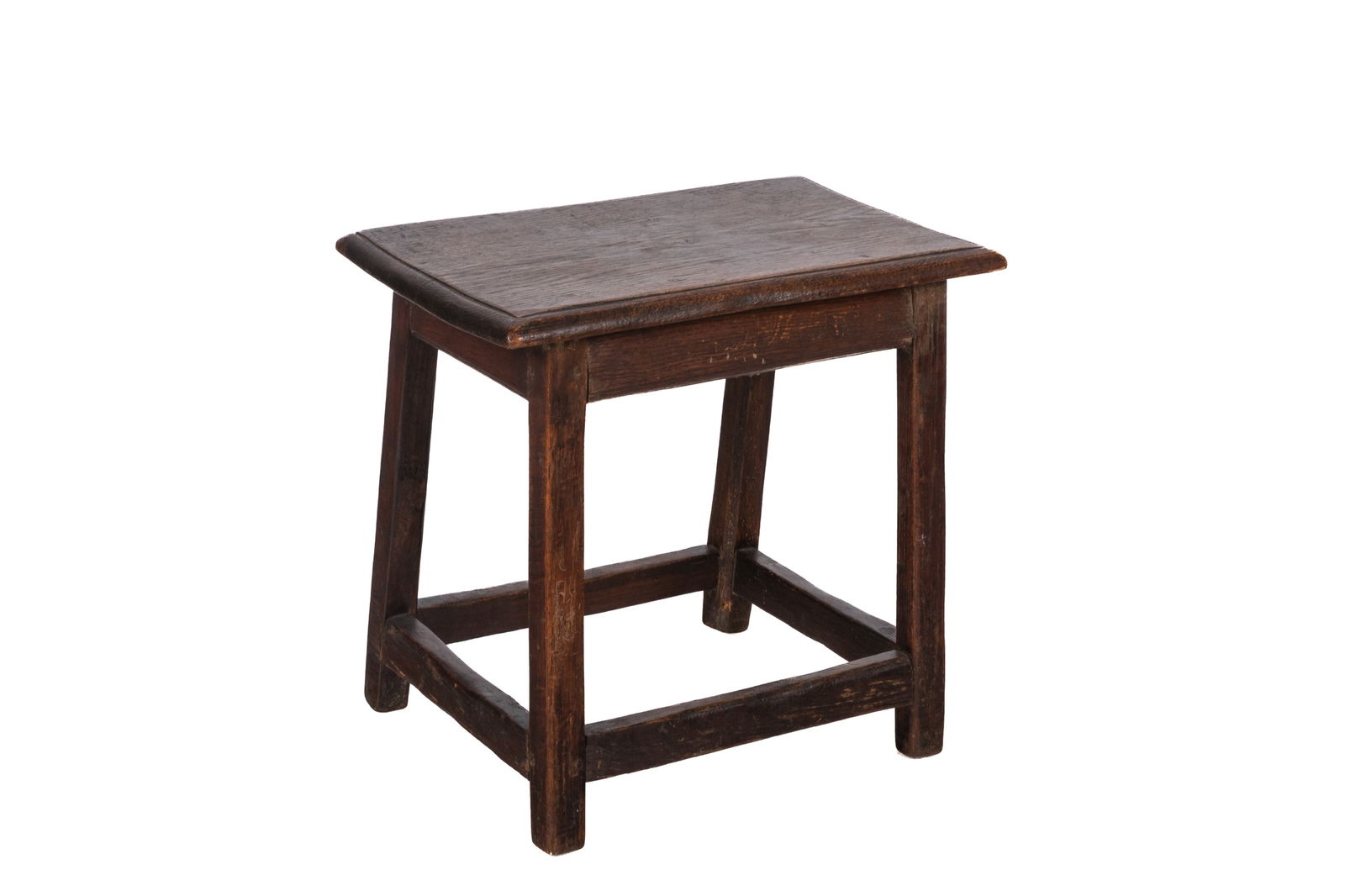 ANTIQUE JACOBEAN OAK FOOTSTOOL (1 of 4)