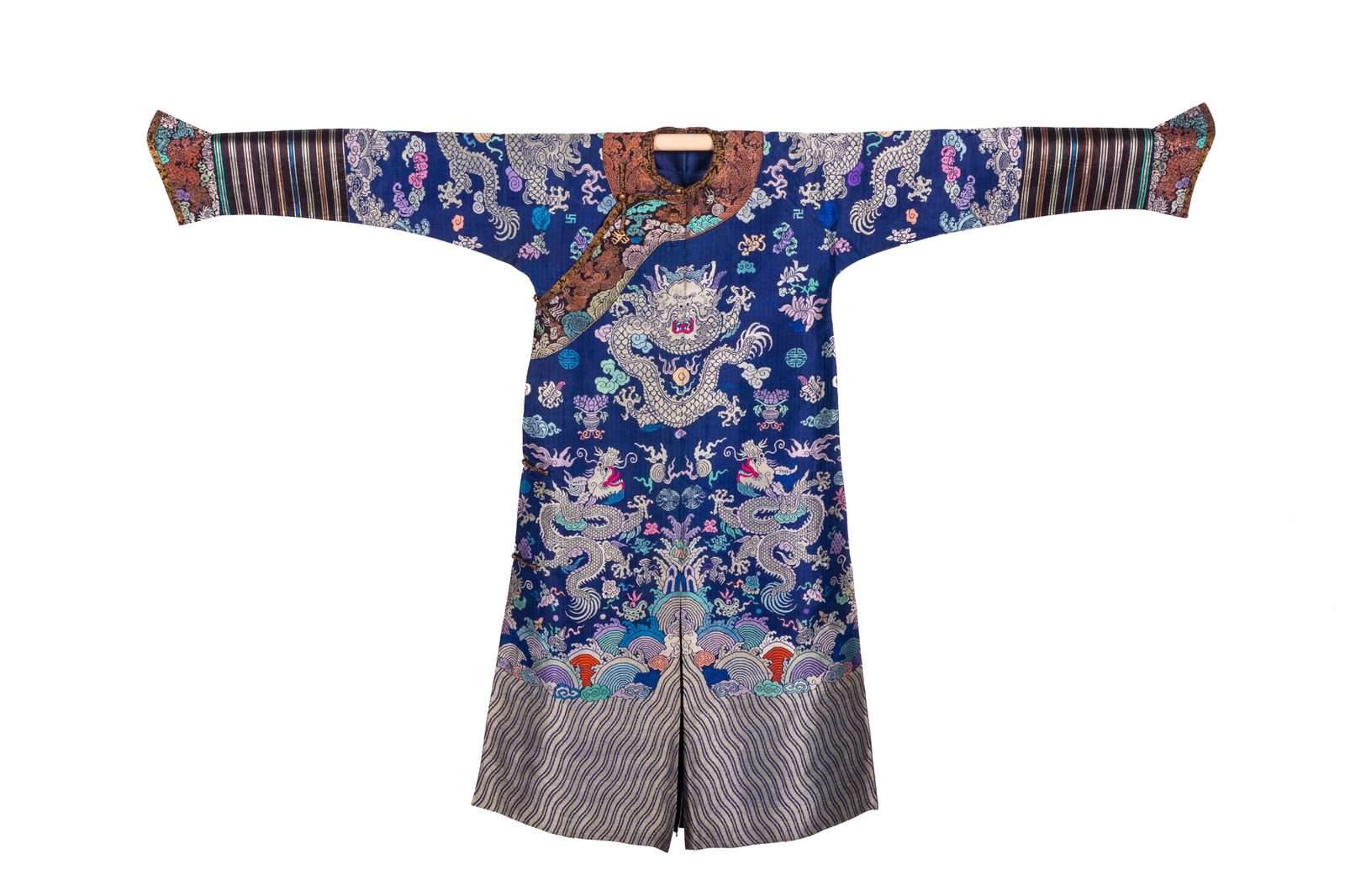 QING SILK DRAGON ROBE BROCADE, JIFU (1 of 4)