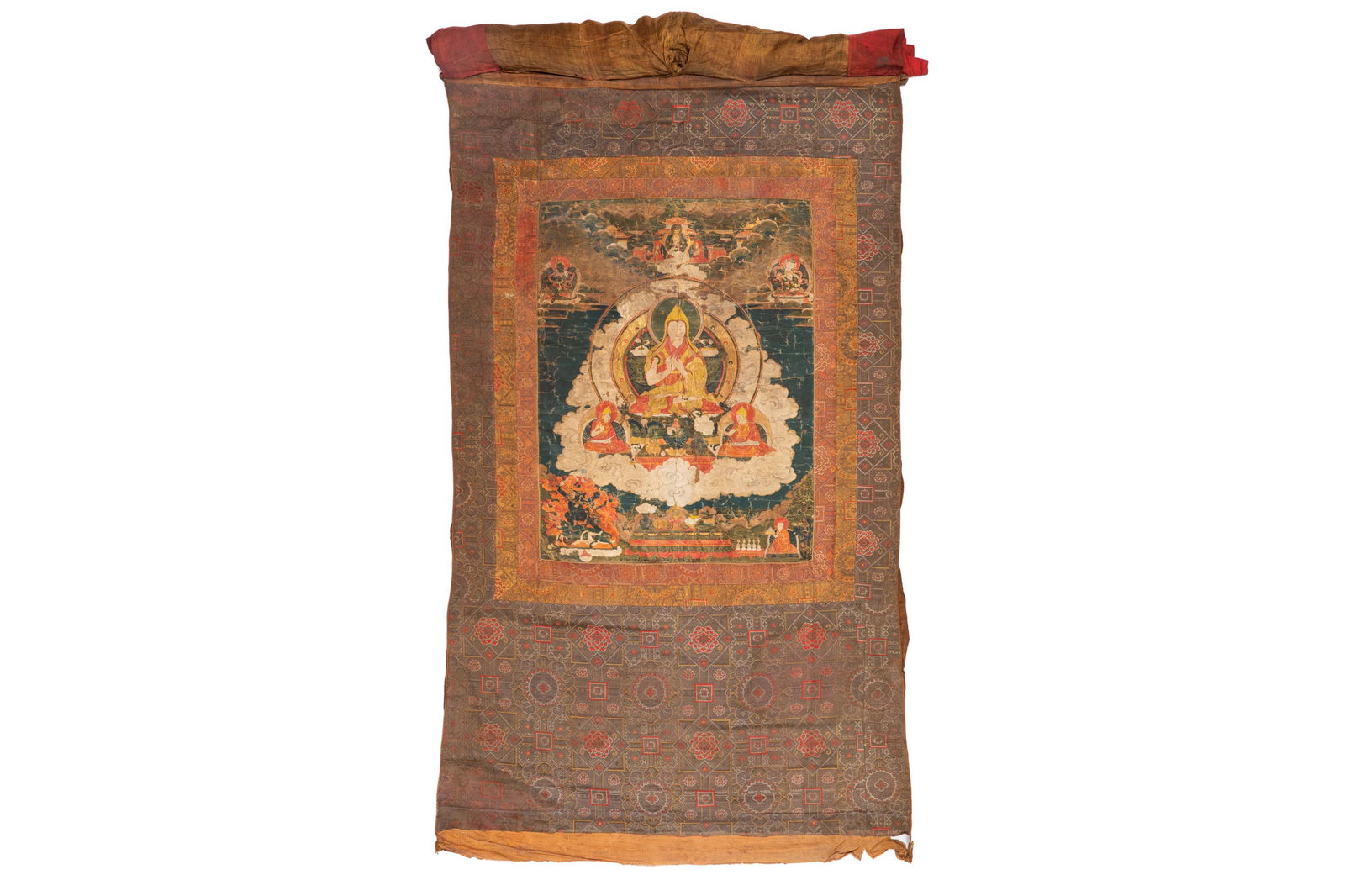 TIBETAN THANGKA MANDALA OF TSONGKHAPA (1 of 6)