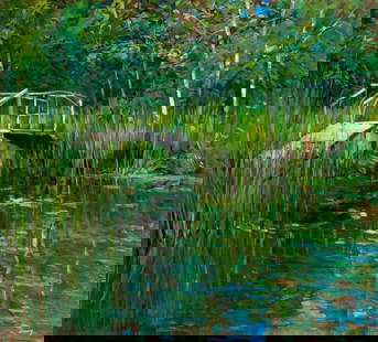 PHILIP CRAIG (Canadian, b. 1951): Fox Run Summer (2006) Oil on canvas Signed bottom rightH. 36" x W. 40" Provenance: Loch Gallery (Toronto)