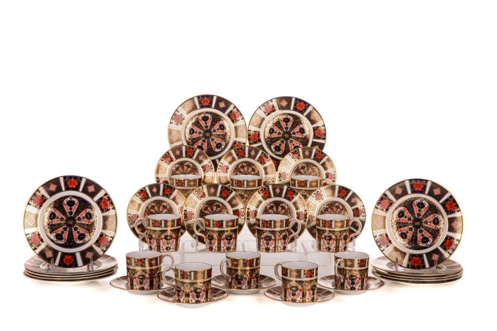 TWELVE ROYAL CROWN DERBY 'OLD IMARI' DEMITASSE SET (1 of 3)