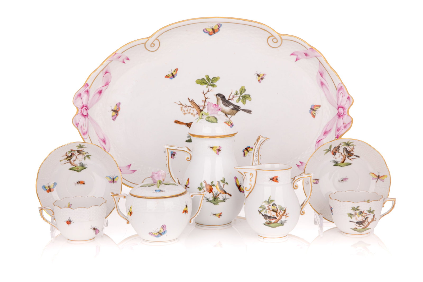 HEREND 'ROTHSCHILD BIRD' TETE-A-TETE SET (1 of 3)