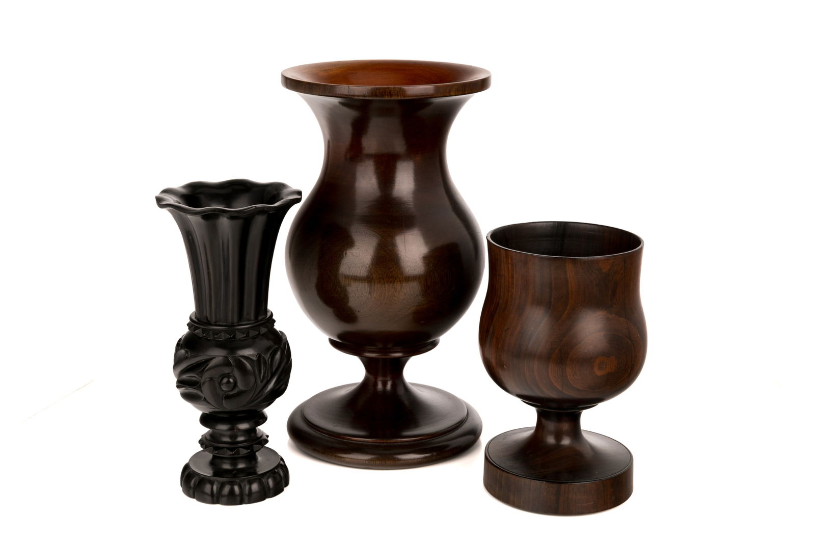 THREE PIECES OF ANTIQUE WOOD TREEN (1 of 2)