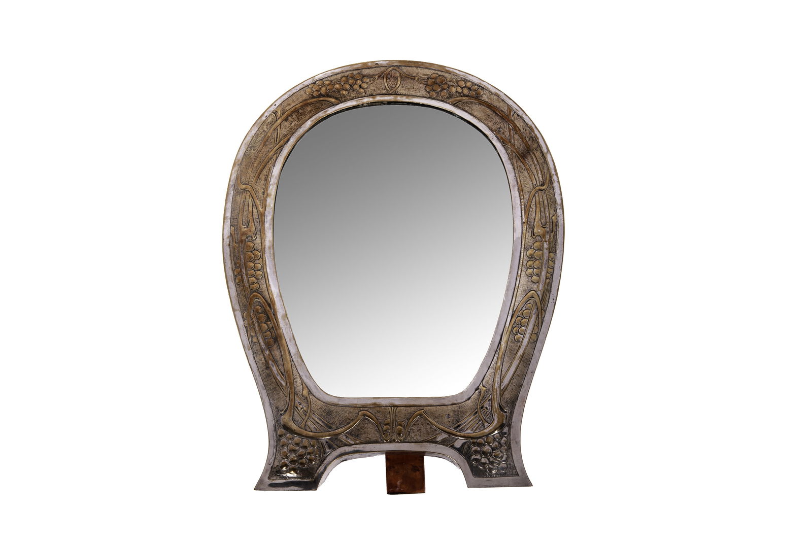 ART NOUVEAU SILVERPLATED TABLE MIRROR (1 of 2)