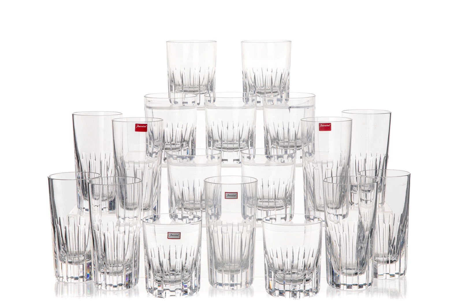 TWENTY-TWO BACCARAT 'ROTARY' GLASSES (1 of 3)