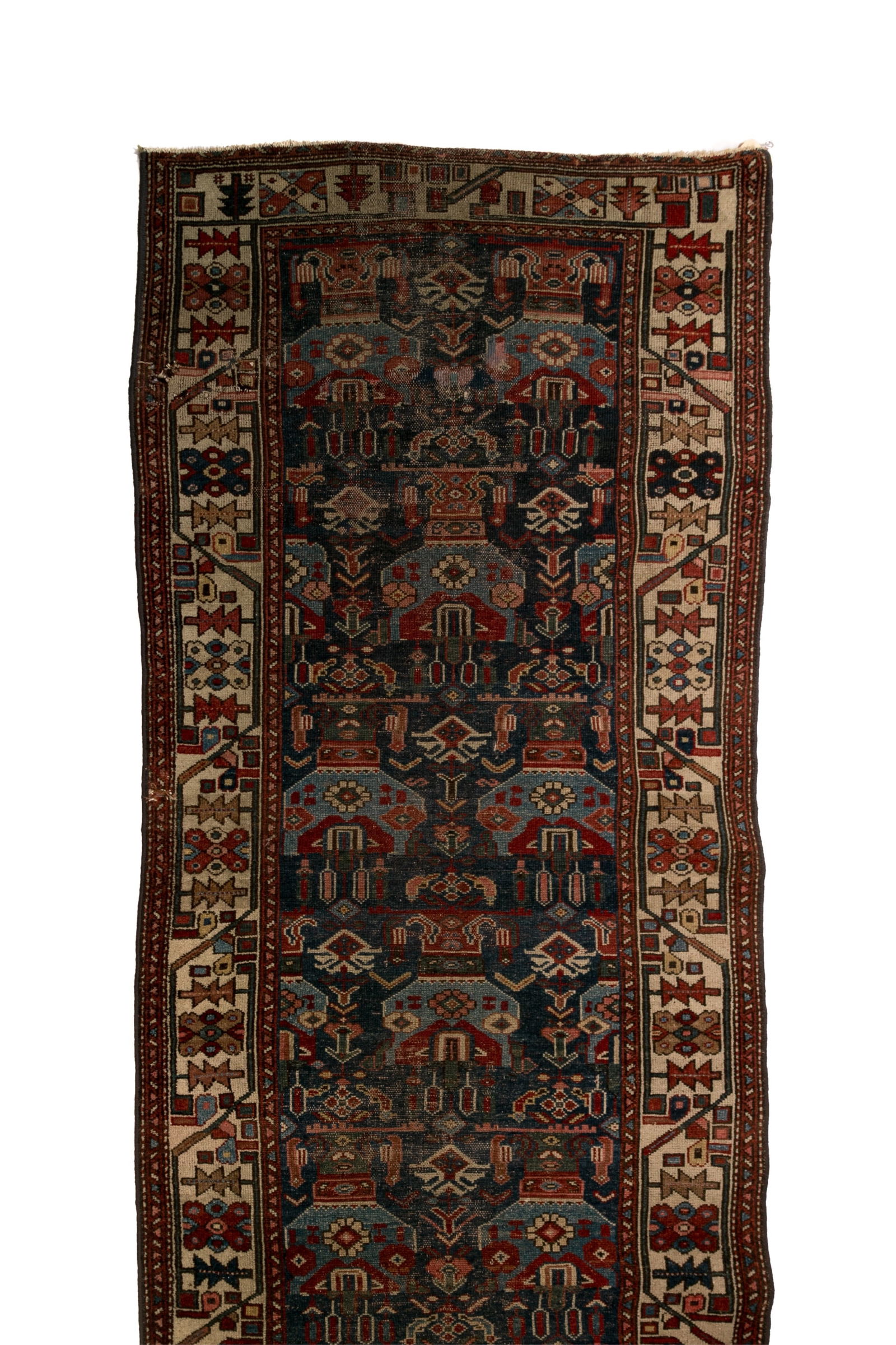 ANTIQUE CAUCASIAN TRIBAL LONG RUG (1 of 4)
