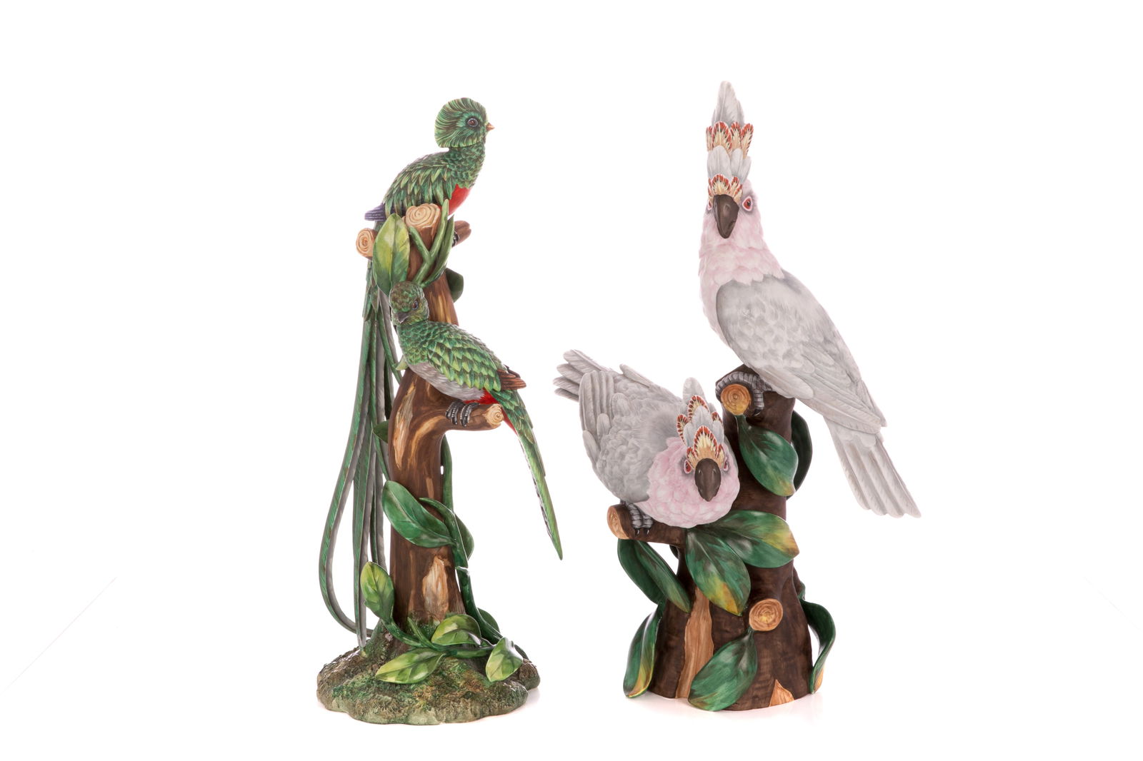 TWO VISTA ALEGRE PORCELAIN BIRD FIGURES (1 of 4)