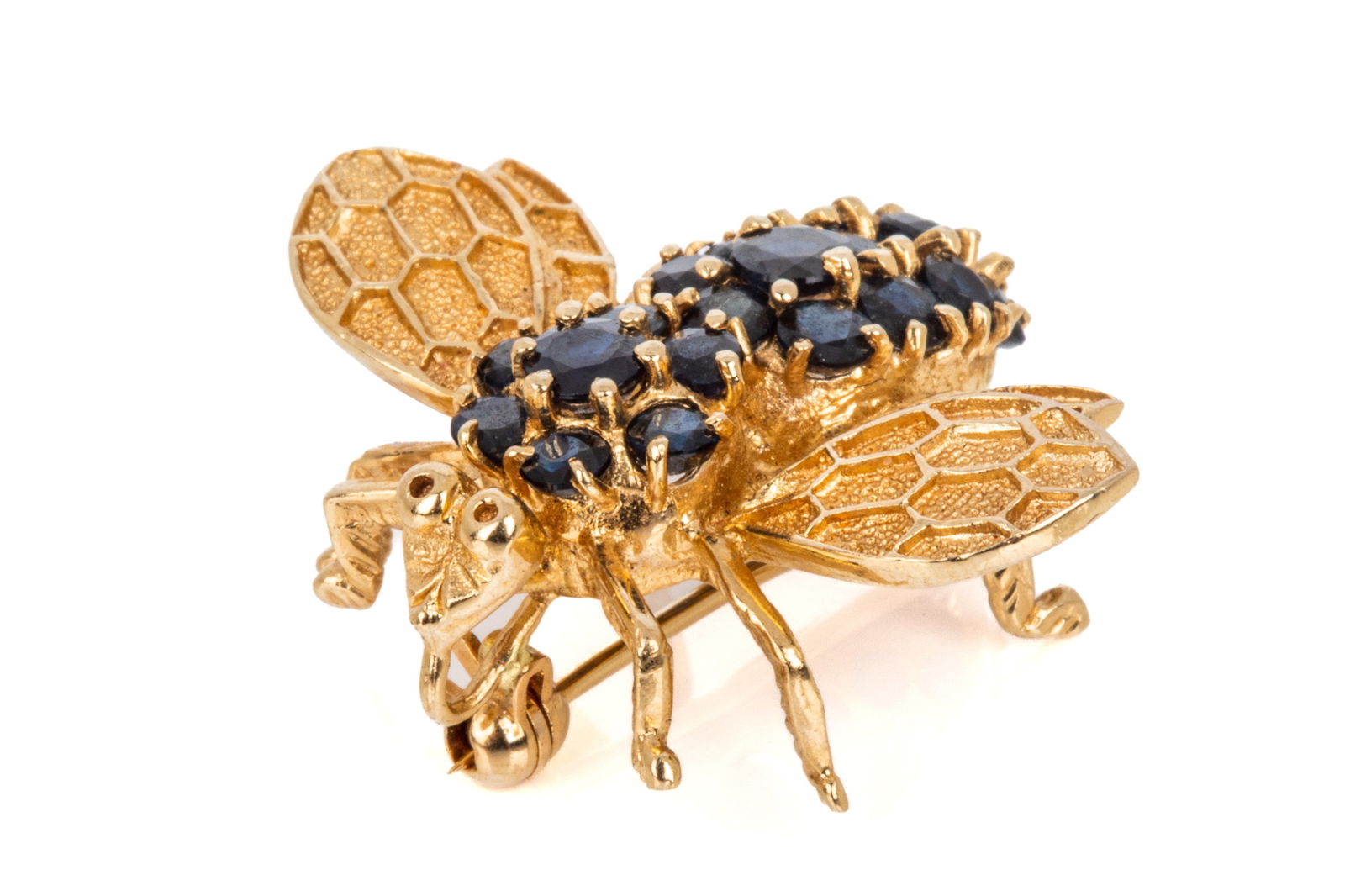 VINTAGE GOLD BUG BROOCH, 6.7g (1 of 3)
