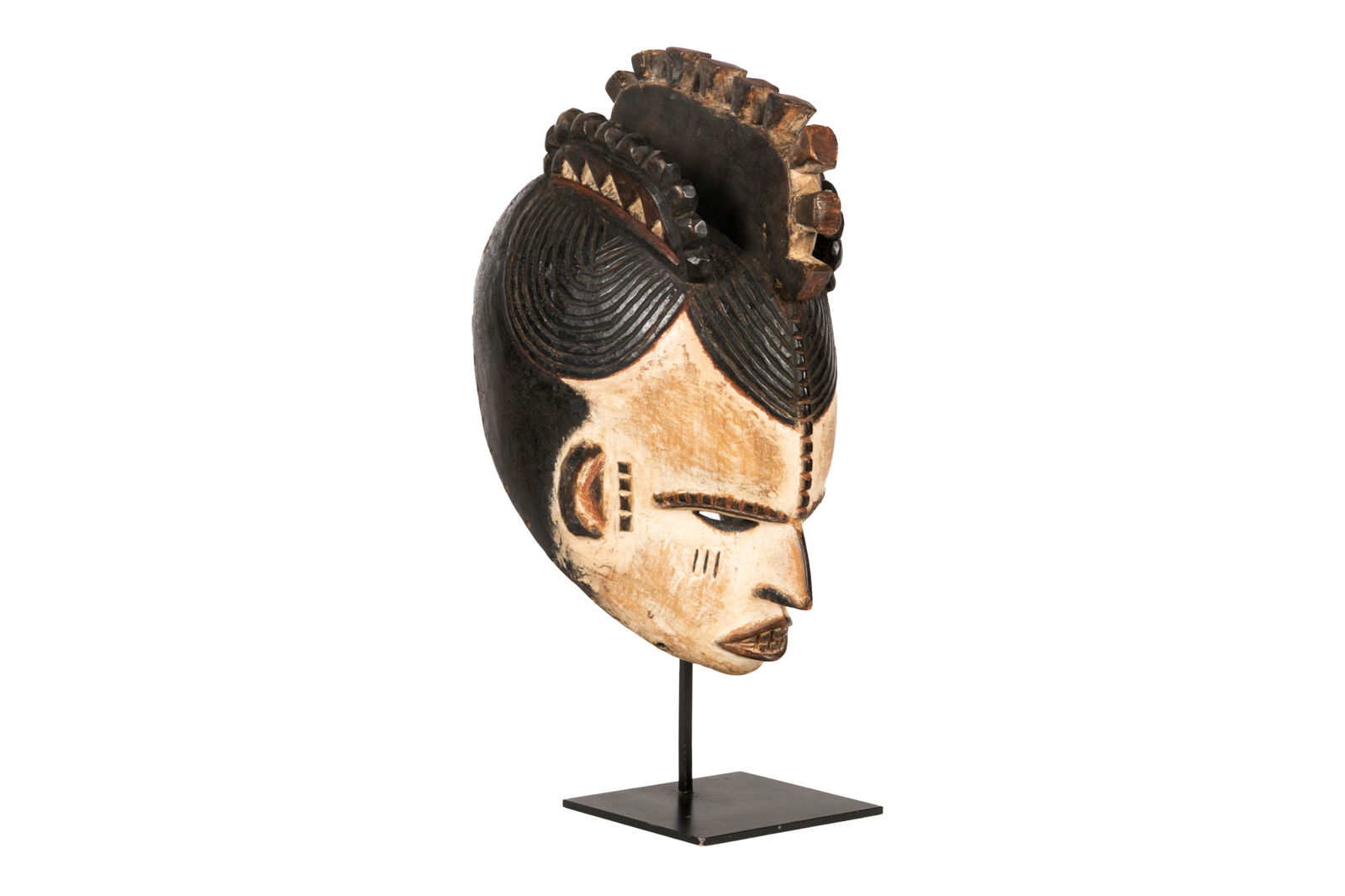 AFRICAN PUNU MUKUDJI MAIDEN SPIRIT MASK (1 of 4)