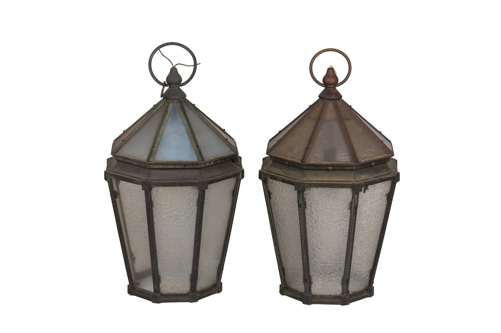 EARLY 19th C BRONZE STREET LANTERNS (1 of 2)