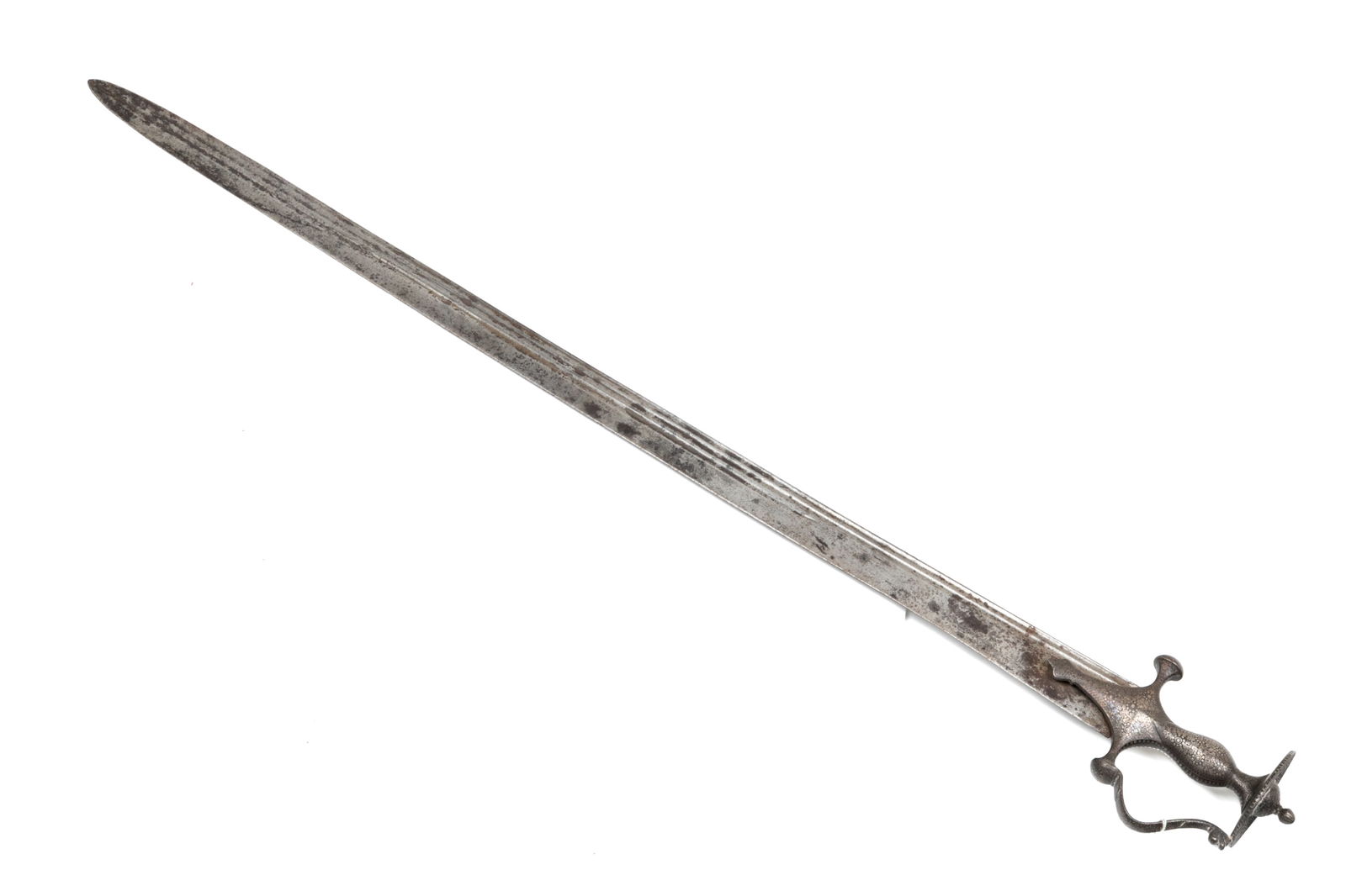 19th C INDO-PERSIAN KHANDA SWORD (1 of 4)