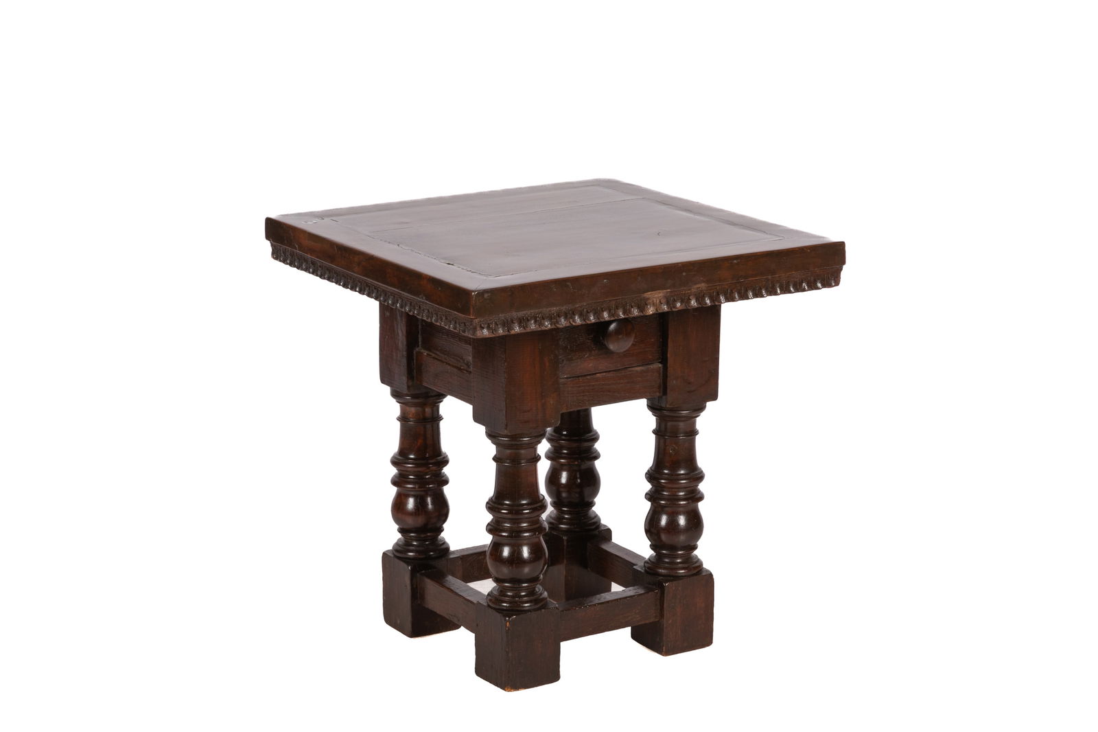 ANTIQUE CARVED WALNUT SIDE TABLE (1 of 5)