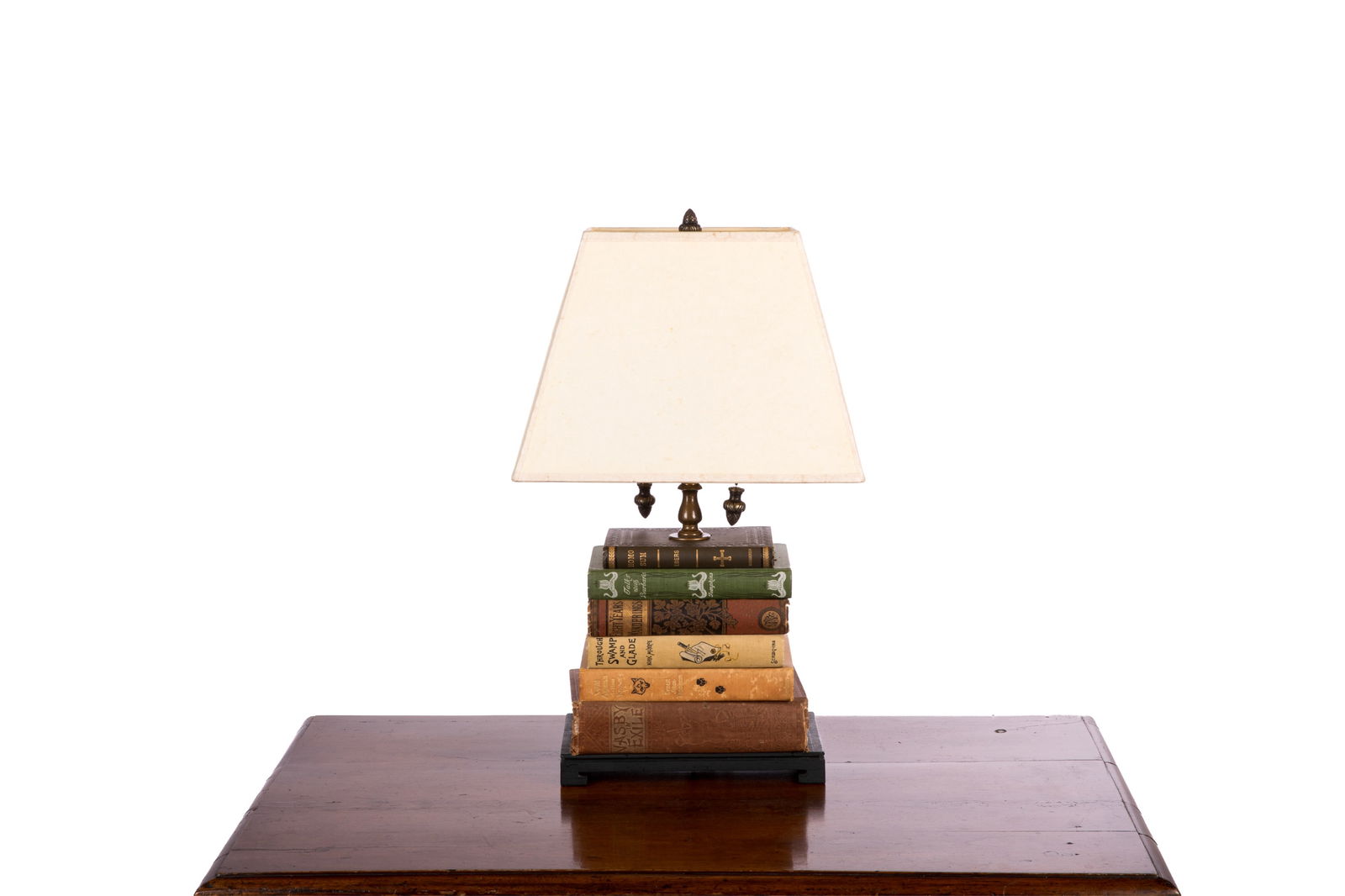 VINTAGE TABLE LAMP OF FAUX BOOK STACK (1 of 3)