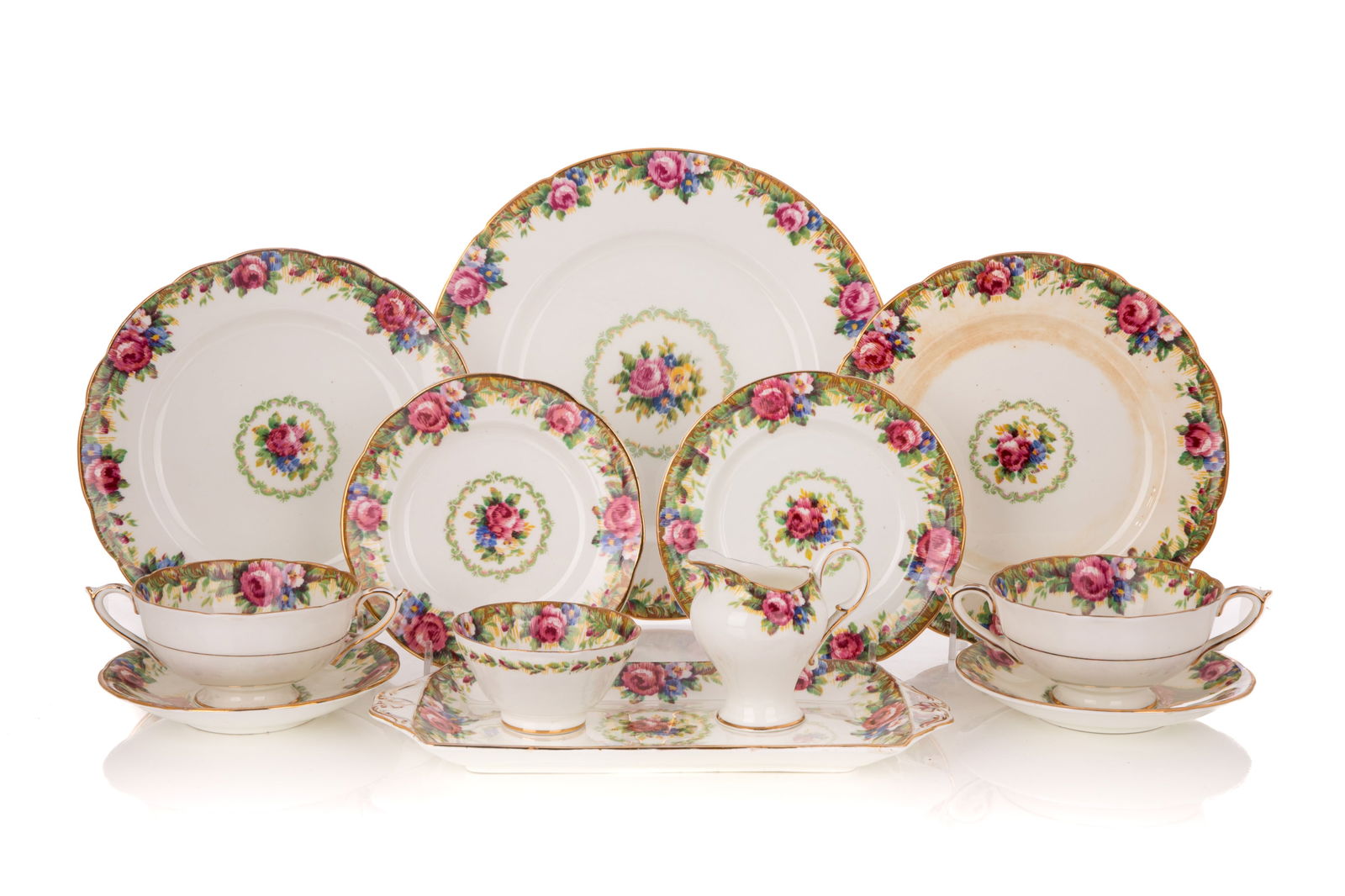 PARAGON TAPESTRY  ROSE PORCELAIN DINNER SET (1 of 4)
