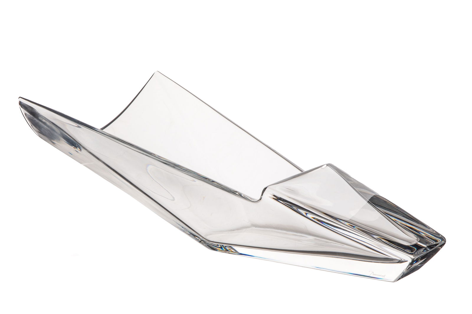 LARGE BACCARAT CRYSTAL DIVA VASE (1 of 5)