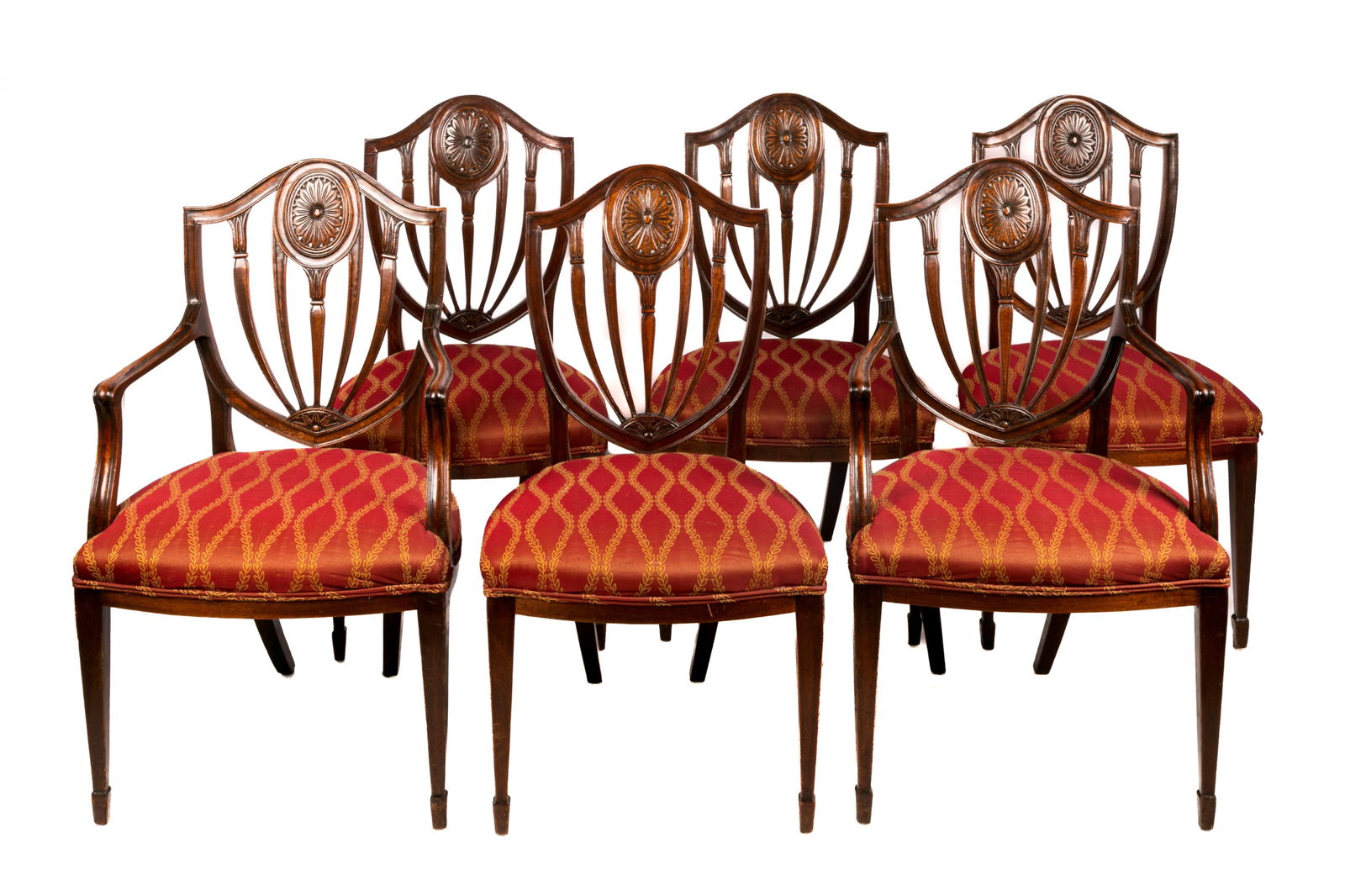 SET OF SIX GEORGIAN MOHAGANEY DINING CHAIRS (1 of 4)