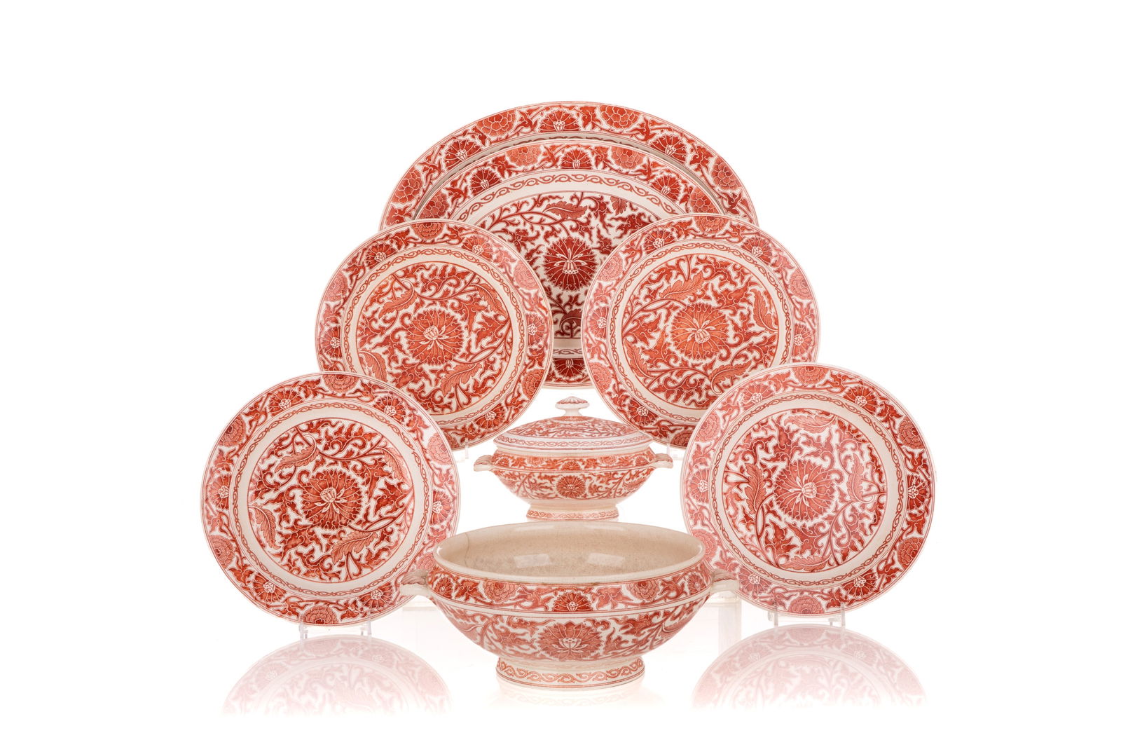 MINTON HUMBER BROWN 19th C DINNER SERVICE (1 of 3)