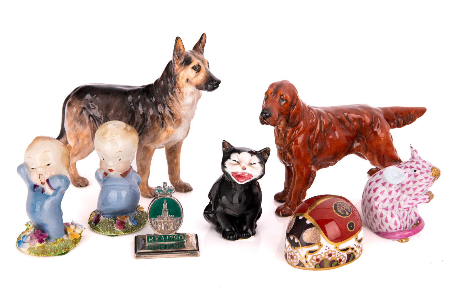 GROUP OF PORCELAIN MINIATURES (1 of 7)