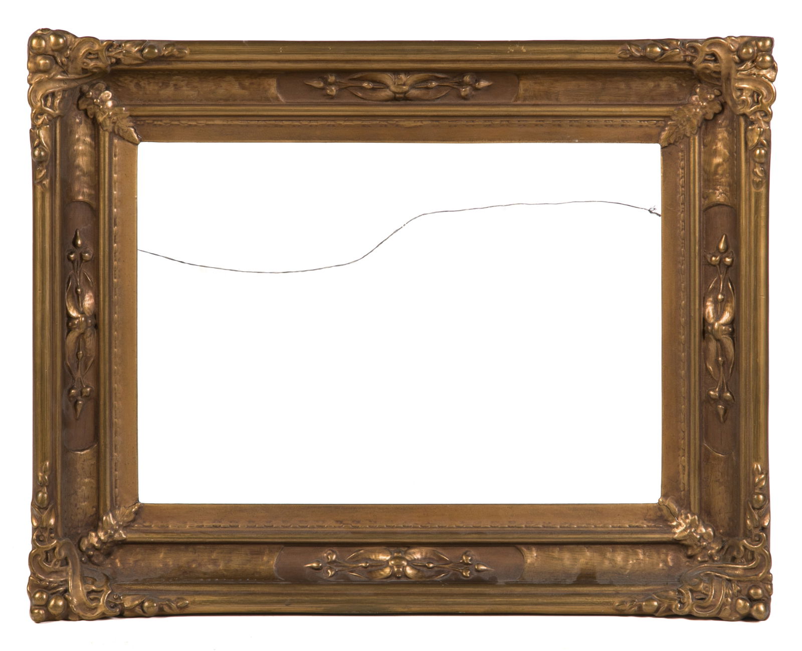 ARTS & CRAFTS GILT GESSO WOOD PICTURE FRAME (1 of 2)