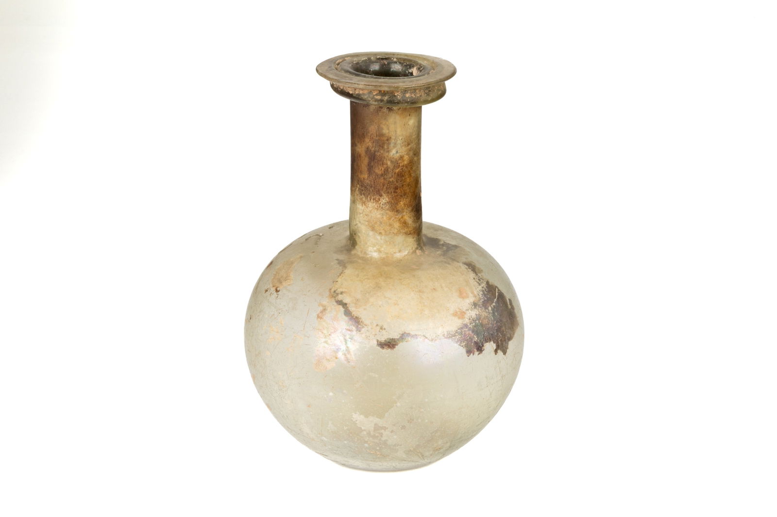 LARGE ROMAN GLASS BOTTLE VIAL (1 of 3)