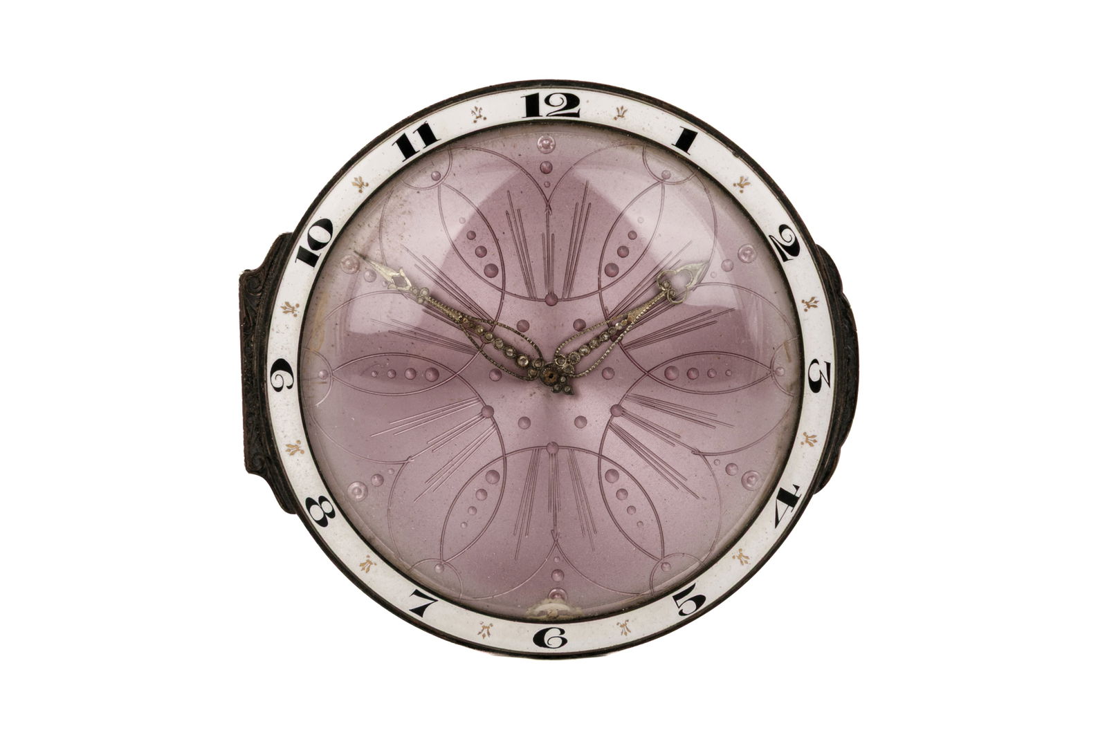 ART DECO SWISS SILVER & ENAMEL TABLE CLOCK (1 of 6)