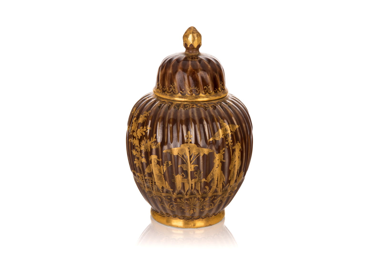 EARLY MEISSEN PORCELAIN TEA CADDY (1 of 6)