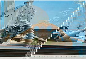 ALEX COLVILLE (Canadian, 1920-2013): To Prince Edward Island (1965) Lithograph Printed on 100% imported rag Signed and numbered 135 / 950 in pencil H. 19" x W. 28" (in matte) H. 27" x W. 36" (with frame)