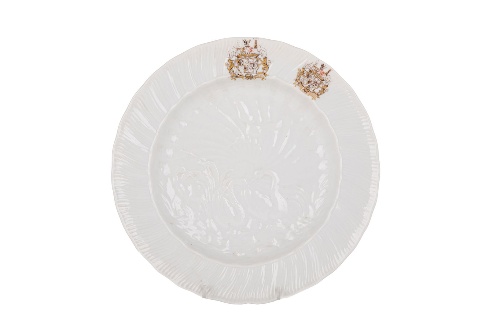 SWAN SERVICE PORCELAIN DINNER PLATE (1 of 4)