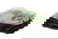 CHINESE JADEITE GOURD-FORM BRUSH WASHER