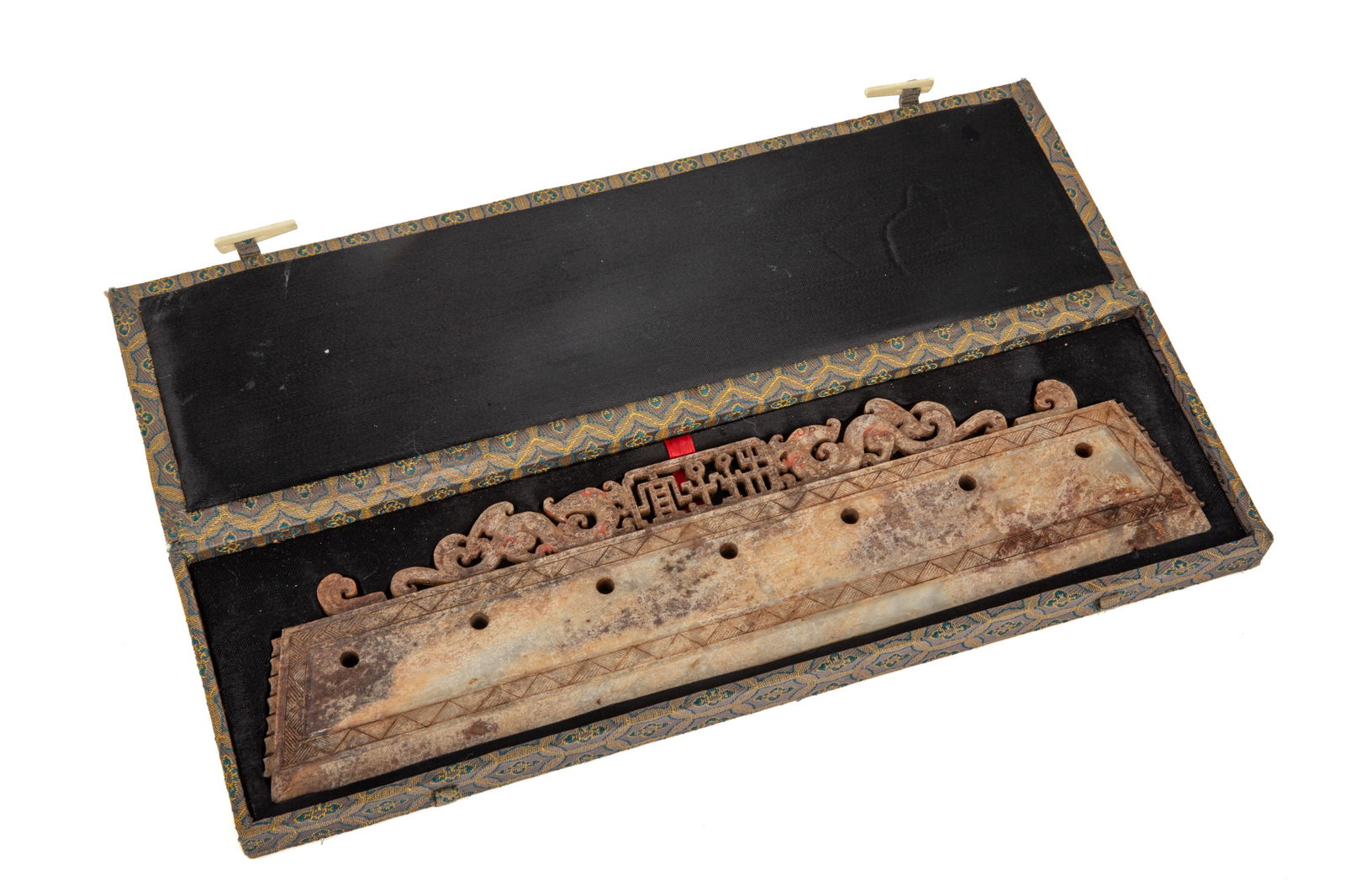 RUSSET JADE CEREMONIAL BLADE, DAO (1 of 6)