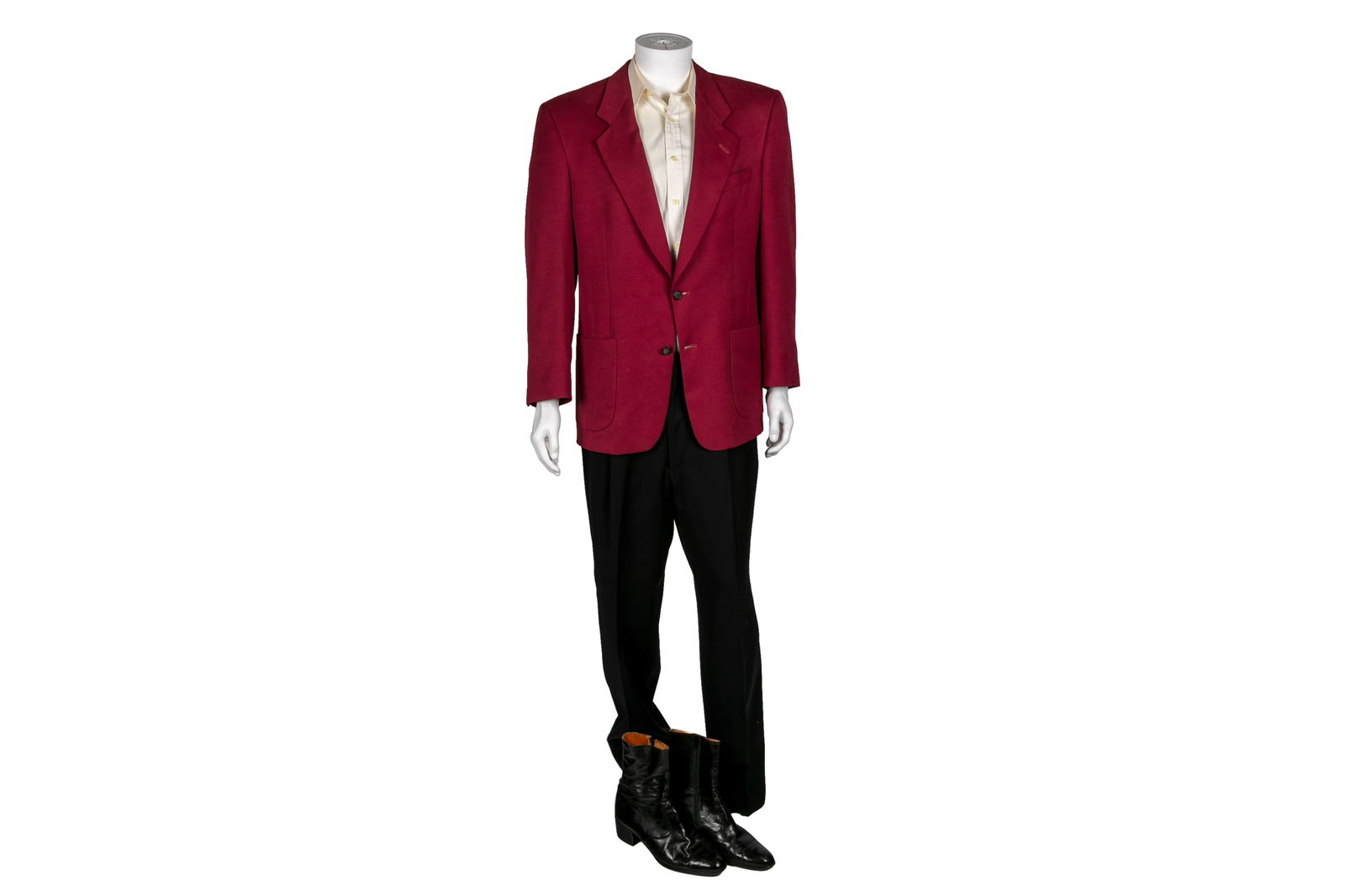 VINTAGE PERFORMANCE RED SUIT JACKET AND PANTS (1 of 8)