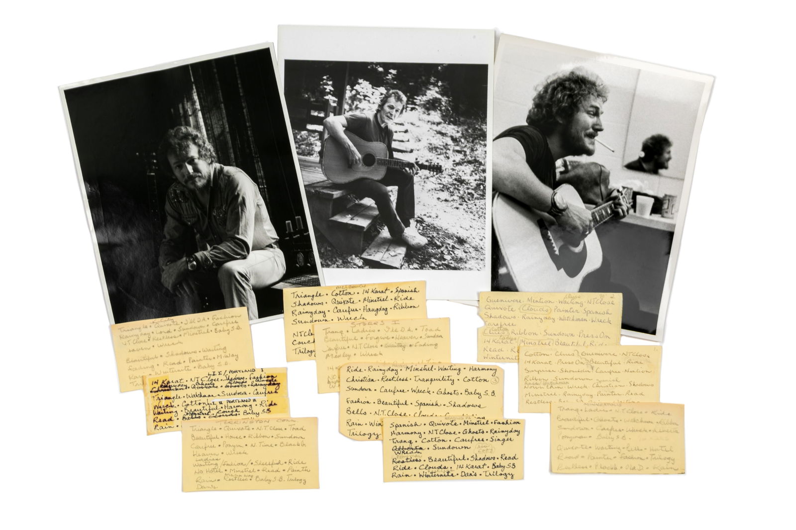 VINTAGE GORDON LIGHTFOOT PHOTOS & SET LISTS (1 of 4)