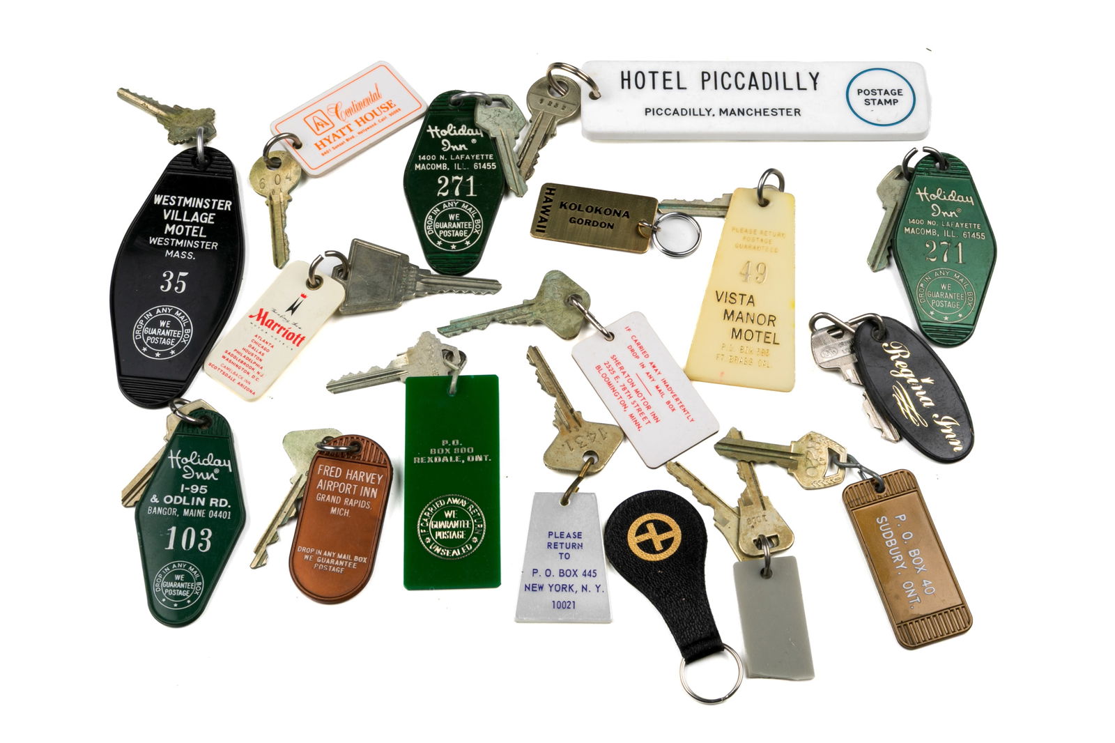 COLLECTION OF GORDON LIGHTFOOT'S HOTEL KEYS (1 of 1)