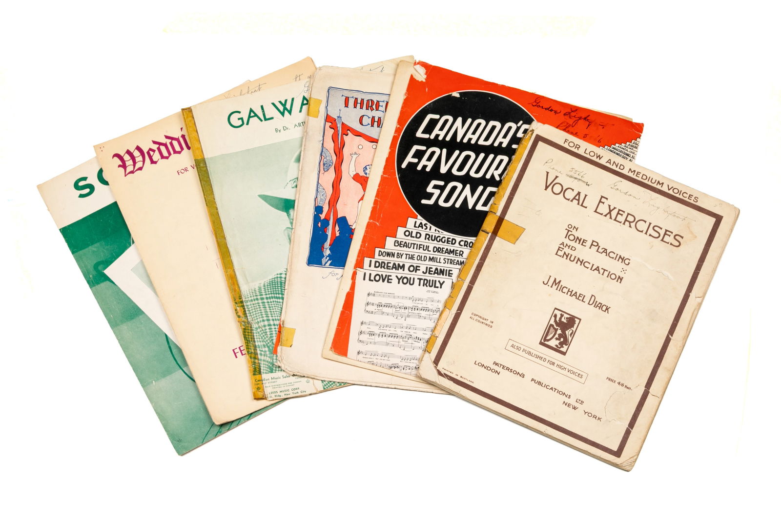 ASSORTED EARLY MUSIC BOOKS OWNED BY LIGHTFOOT (1 of 4)