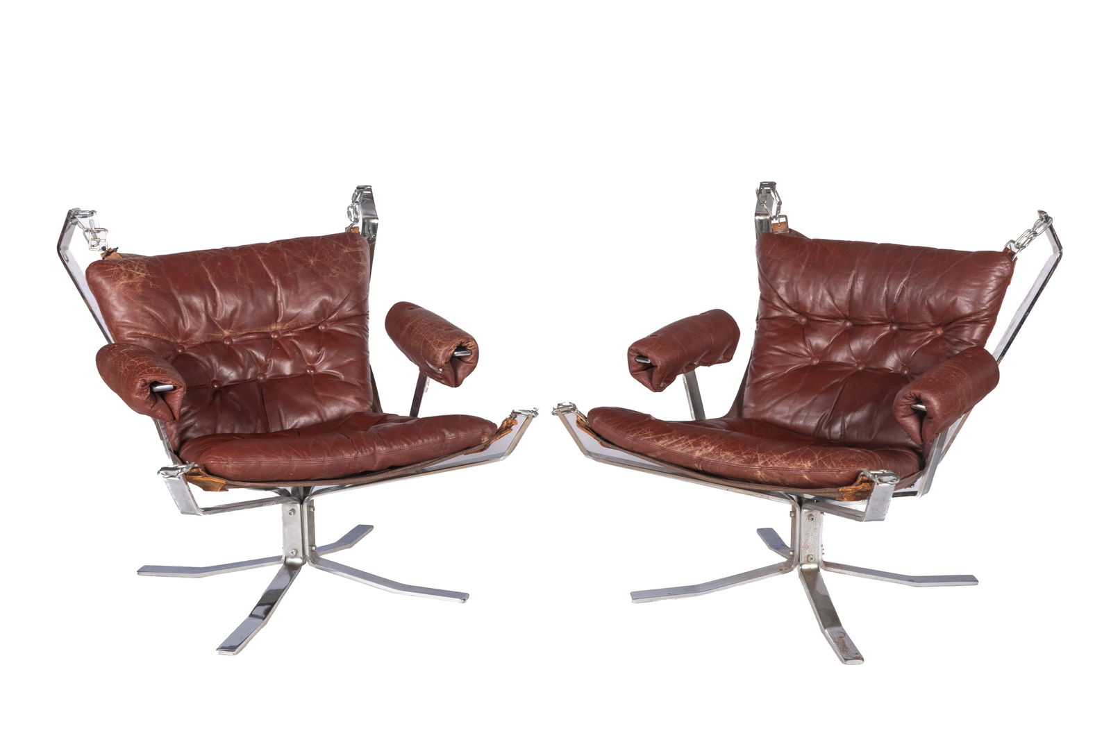 PAIR OF SIGURD RESSEL VINTAGE SLING CHAIRS (1 of 5)