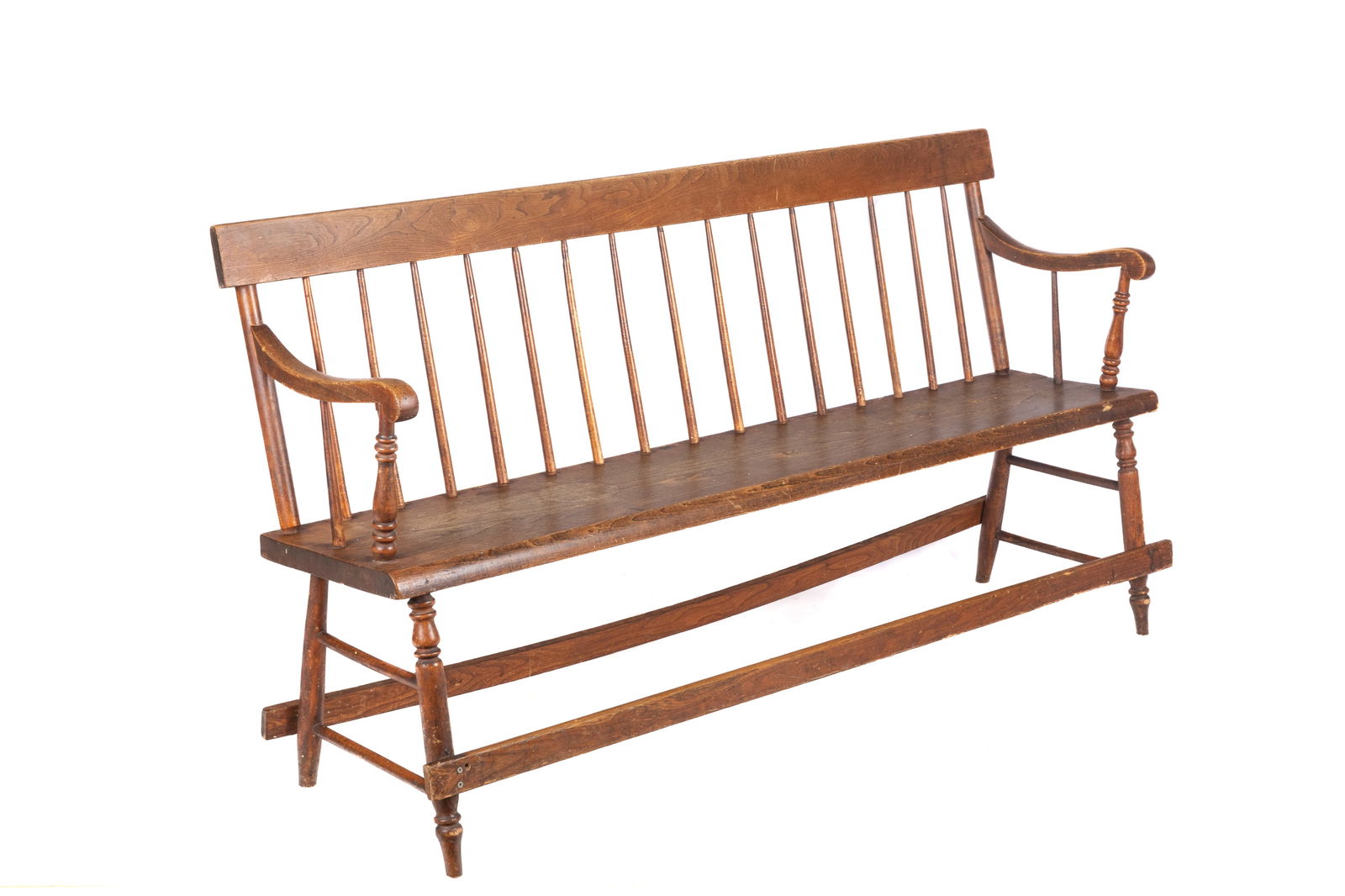 ANTIQUE CANADIANA LONG BENCH (1 of 1)