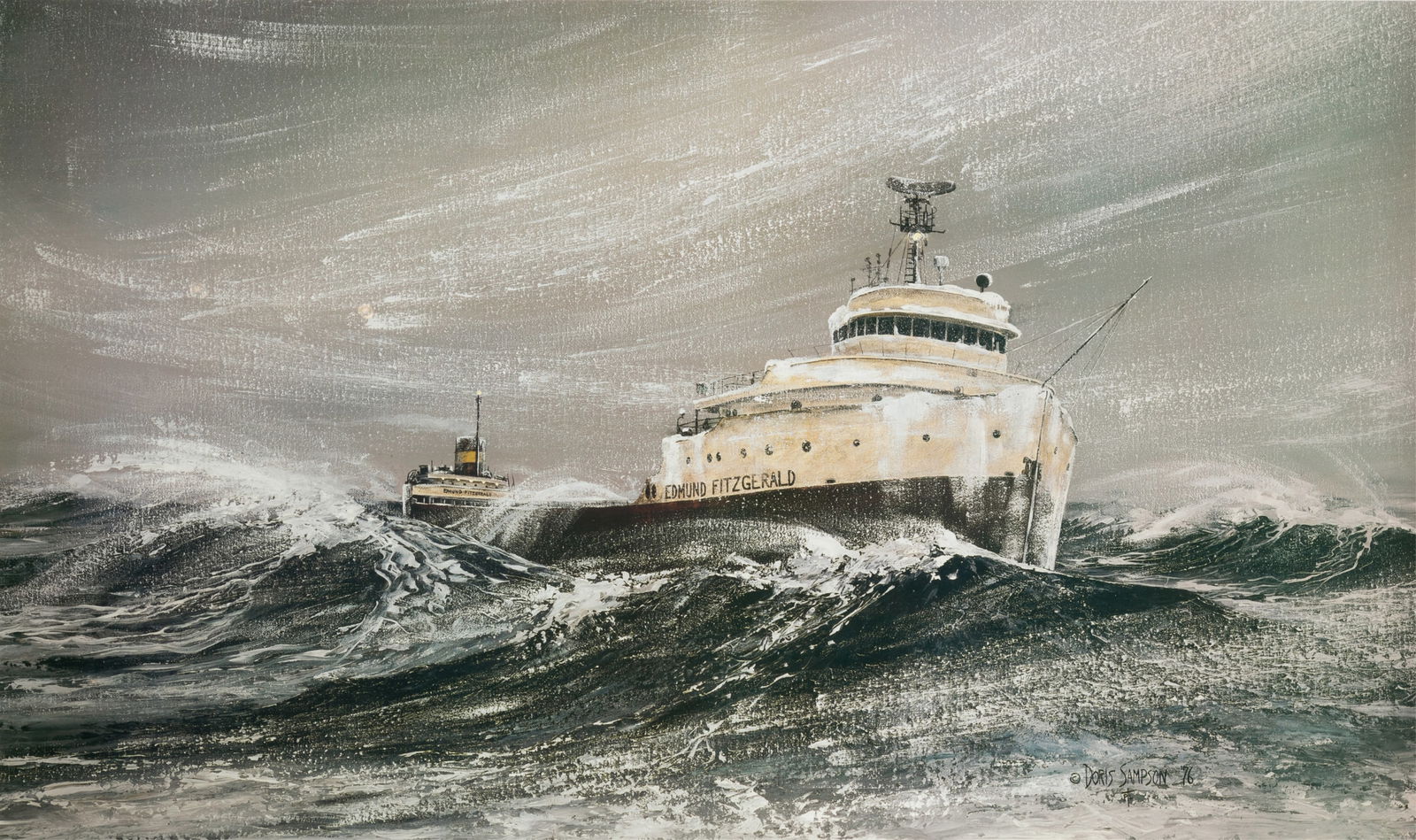 S.S. EDMUND FITZGERALD PRINT BY DORIS SAMPSON (1 of 6)