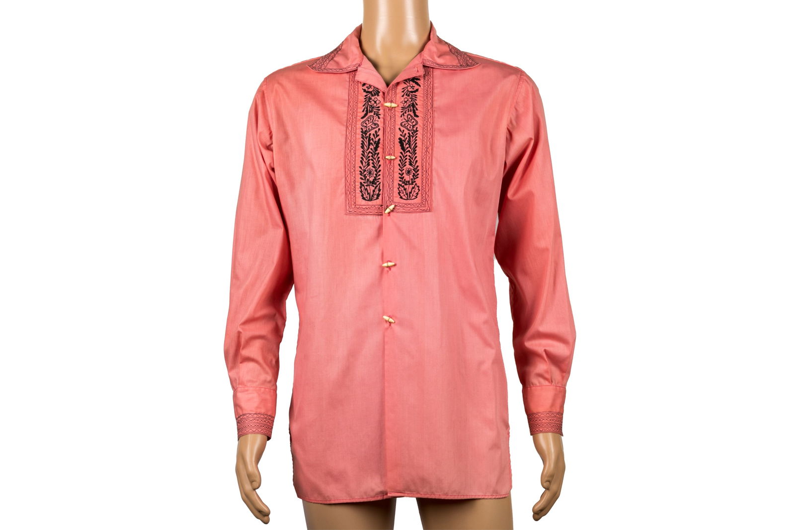 LIGHTFOOT'S VINTAGE PINK EMBROIDERED SHIRT (1 of 4)