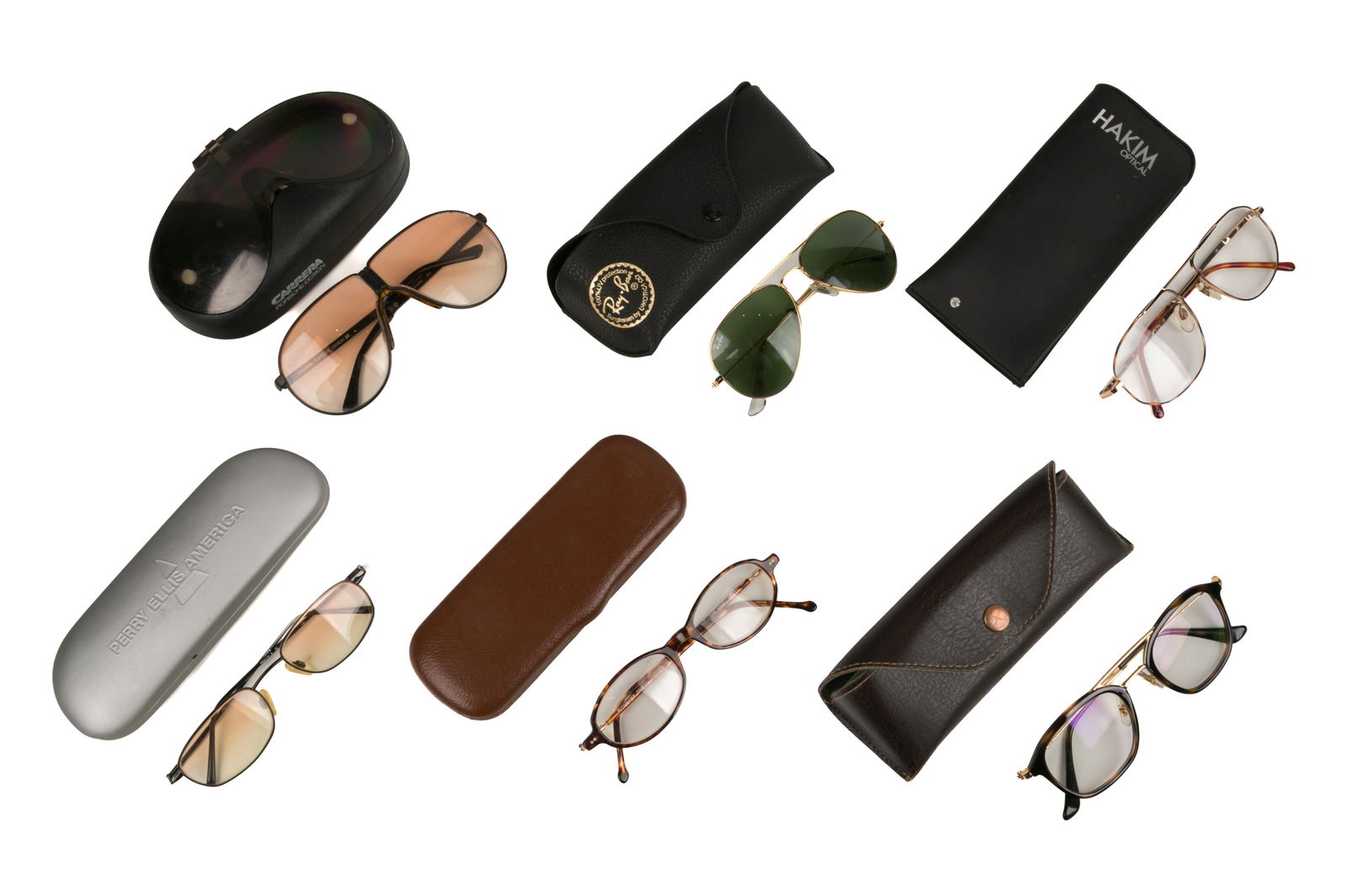 TWO PAIRS OF LIGHTFOOT'S GLASSES: Perscription in cases.