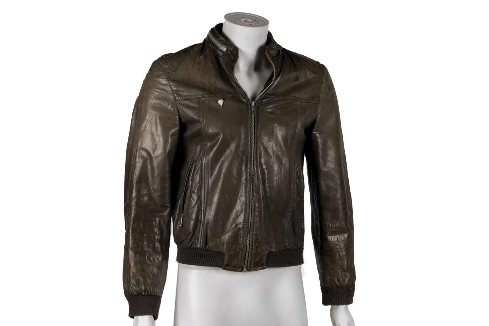 LIGHTFOOT'S BLACK LEATHER BOMBER JACKET (1 of 4)