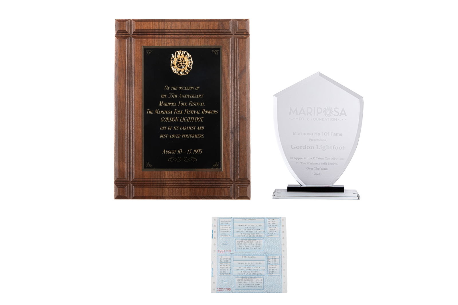 TWO MARIPOSA FOLK FESTIVAL AWARDS (1 of 4)