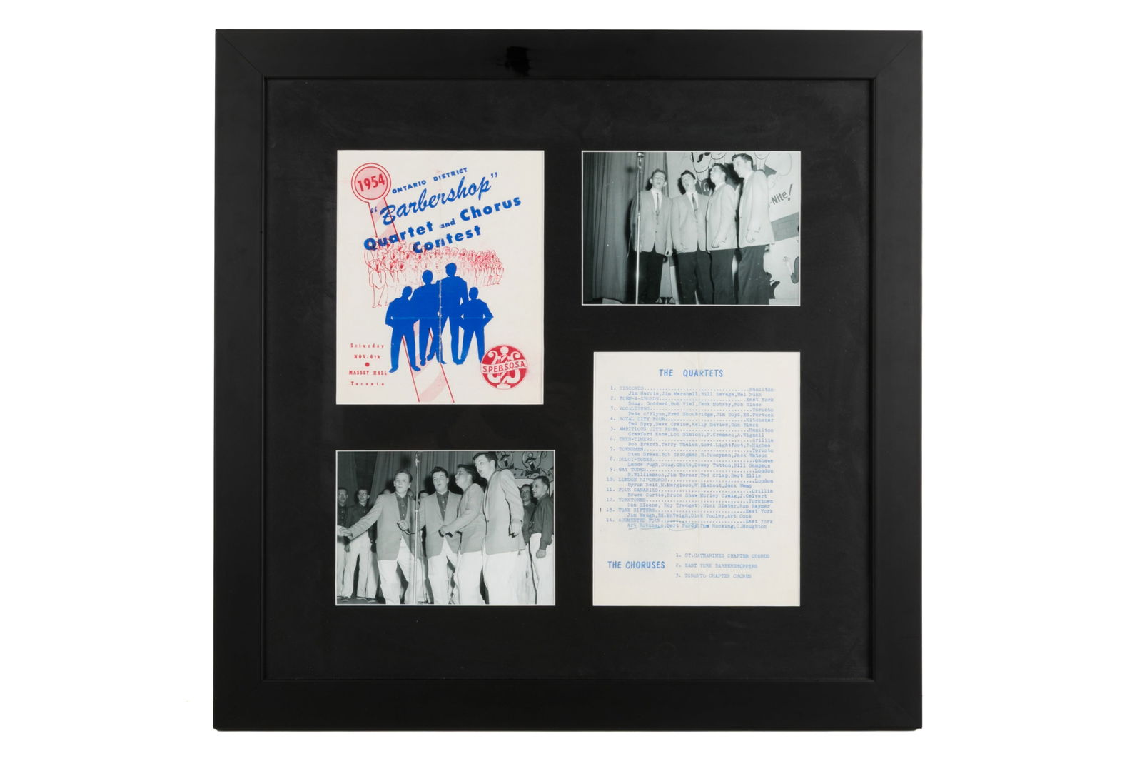 FRAMED EARLY LIGHTFOOT BARBERSHOP MEMORABILIA (1 of 4)