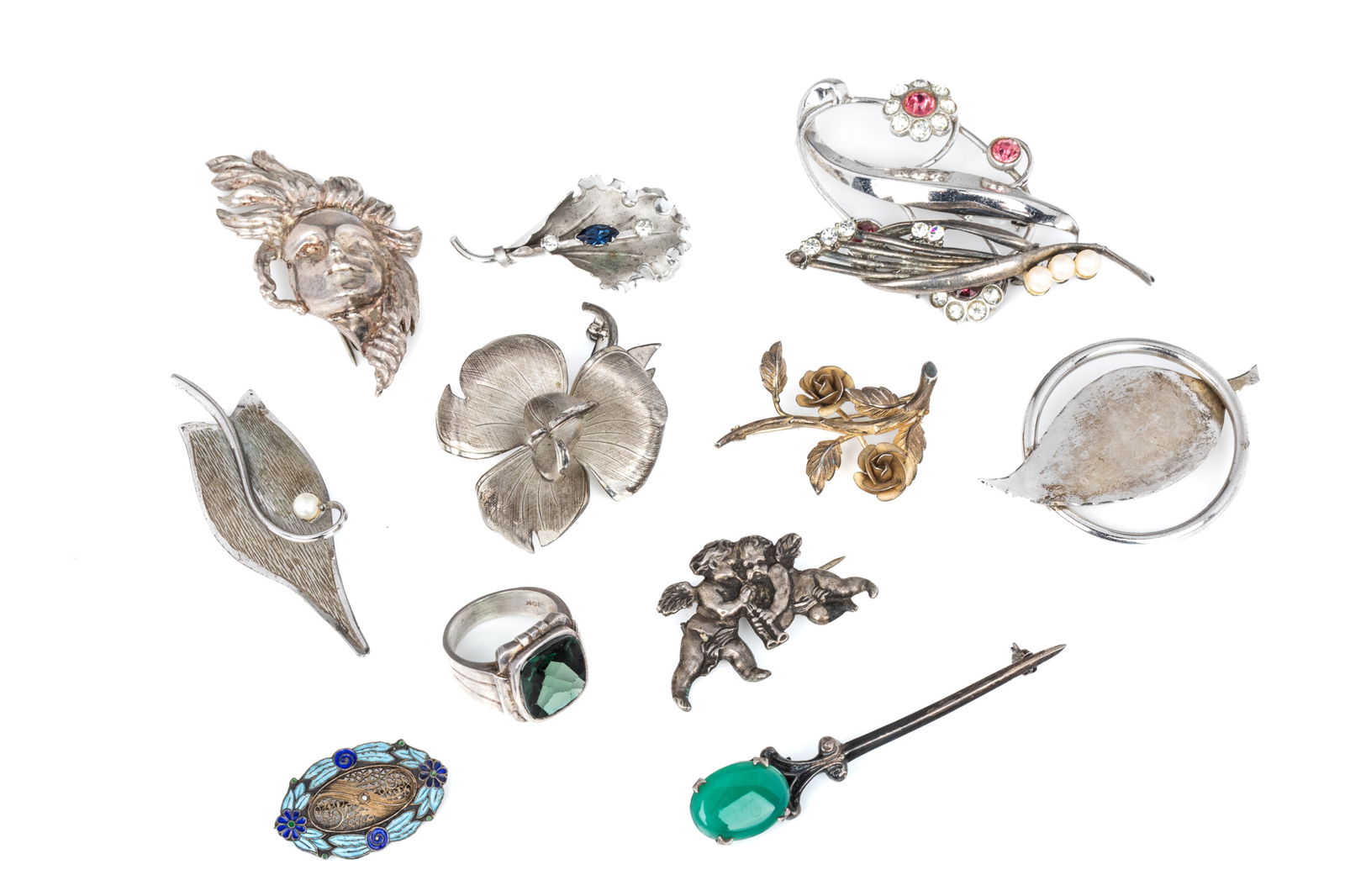 MIXED SILVER JEWELLERY 113g (1 of 3)