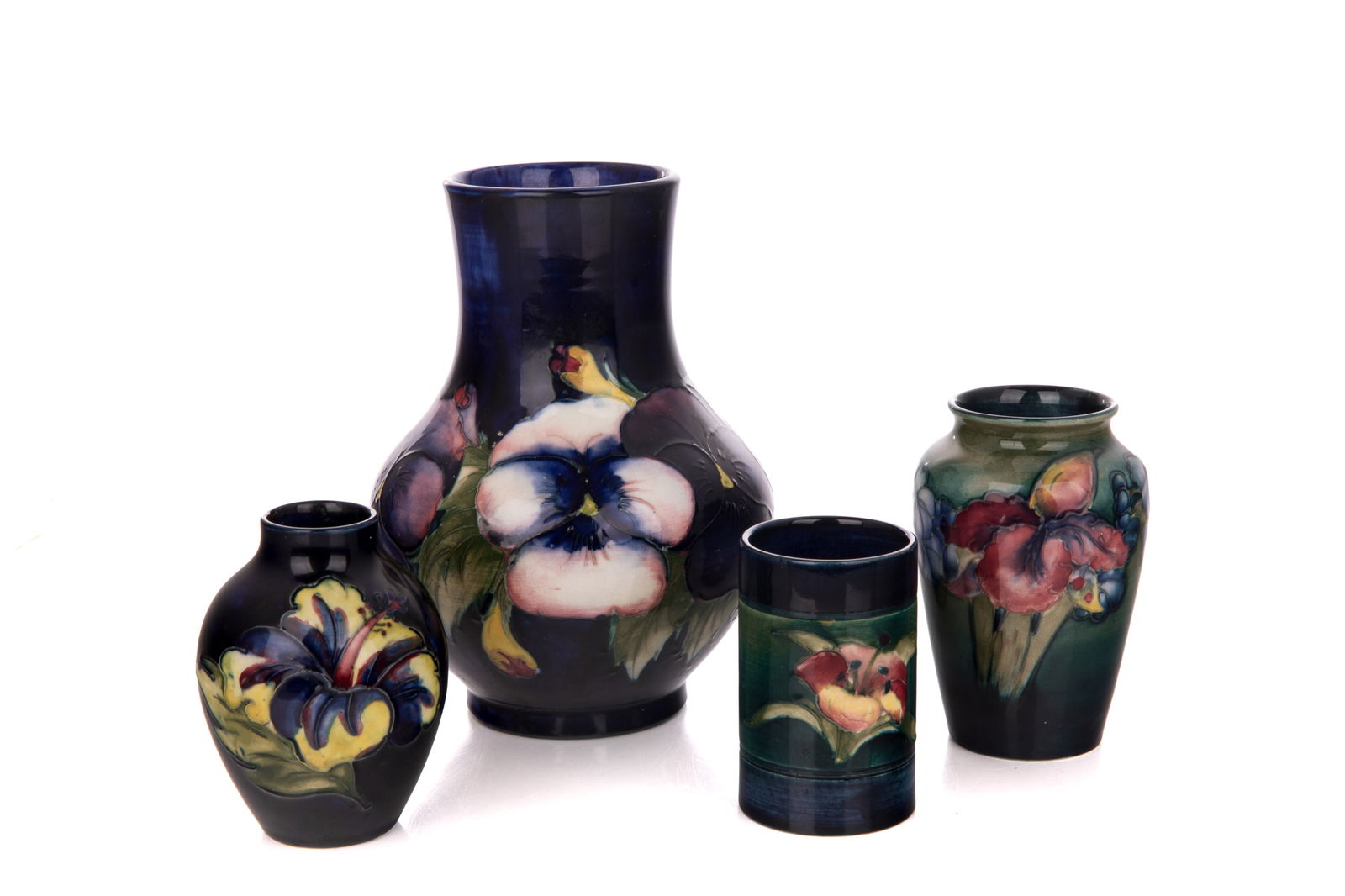 FOUR MOORCROFT POTTERY VASES (1 of 4)