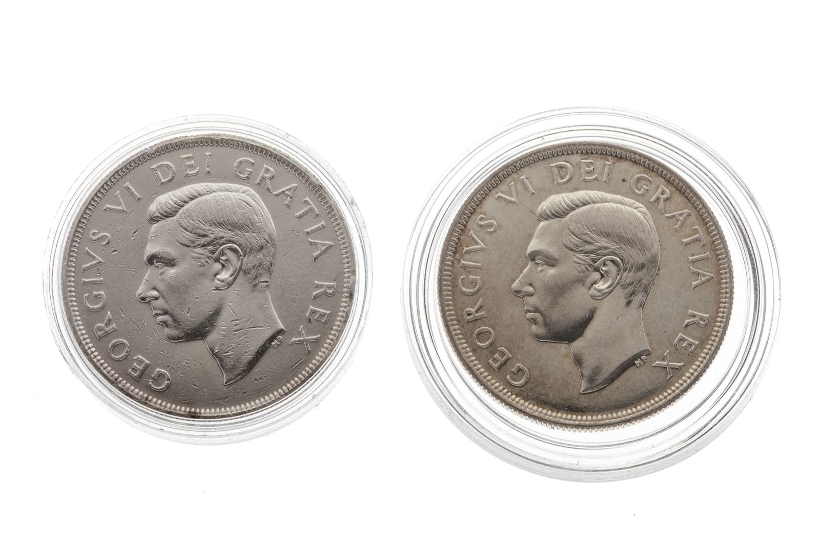 TWO CANADIAN 1949 SILVER DOLLARS (1 of 4)