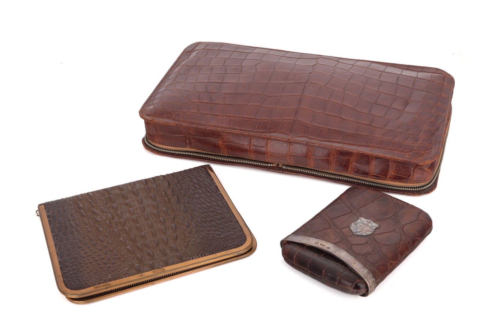 THREE VINTAGE MEN'S ANIMAL SKIN ACCESSORIES (1 of 3)