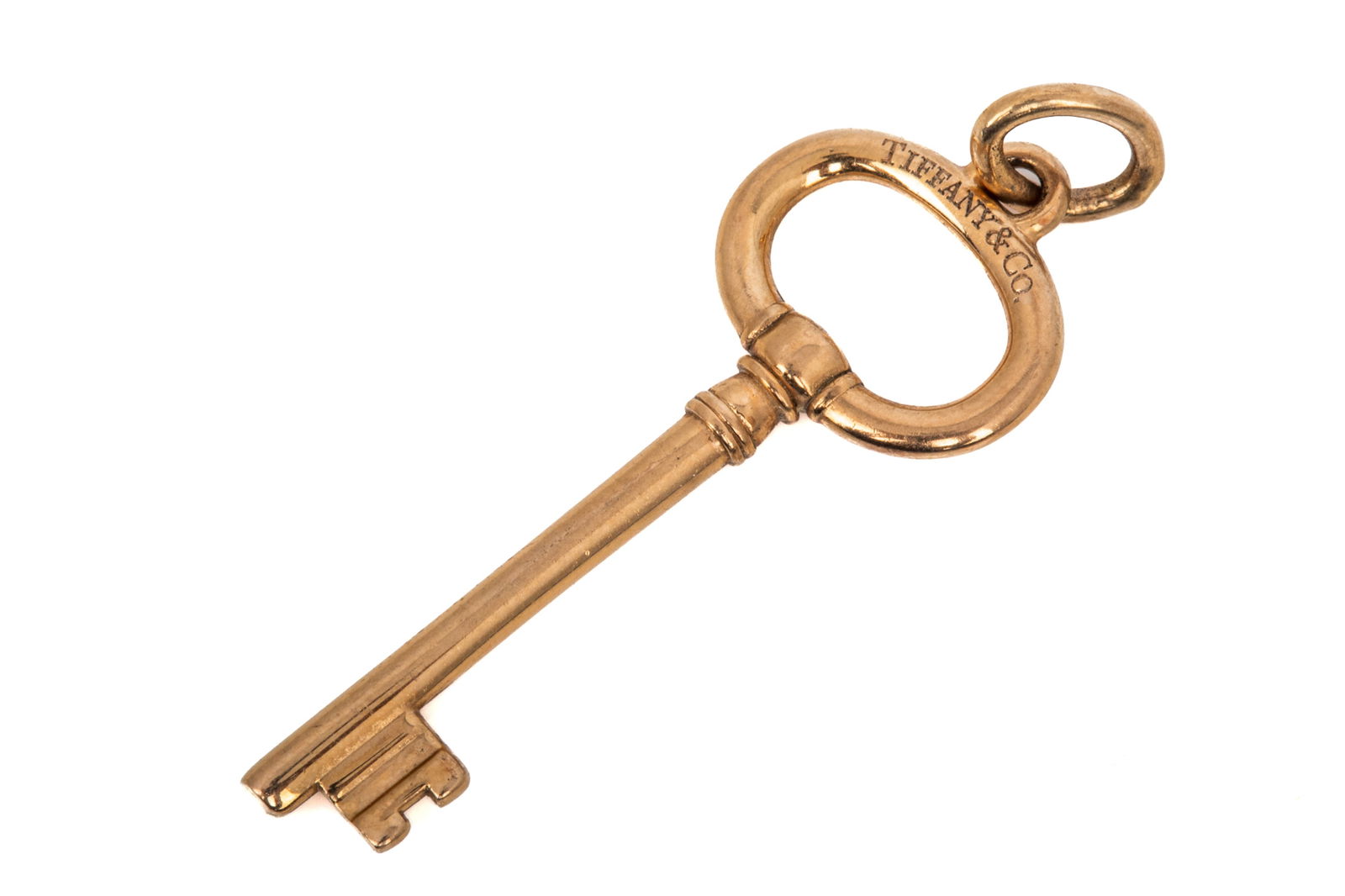 18K YELLOW GOLD TIFFANY & CO. KEY PENDANT 2.8g (1 of 3)