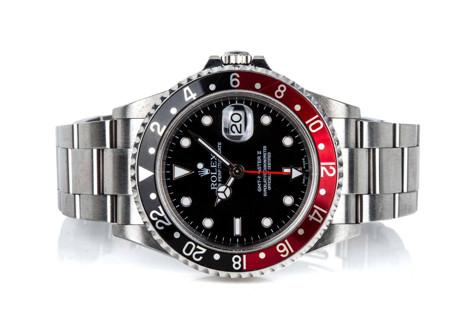 STEEL ROLEX GMT-MASTER II "COKE" 16710 COMPLETE (1 of 11)